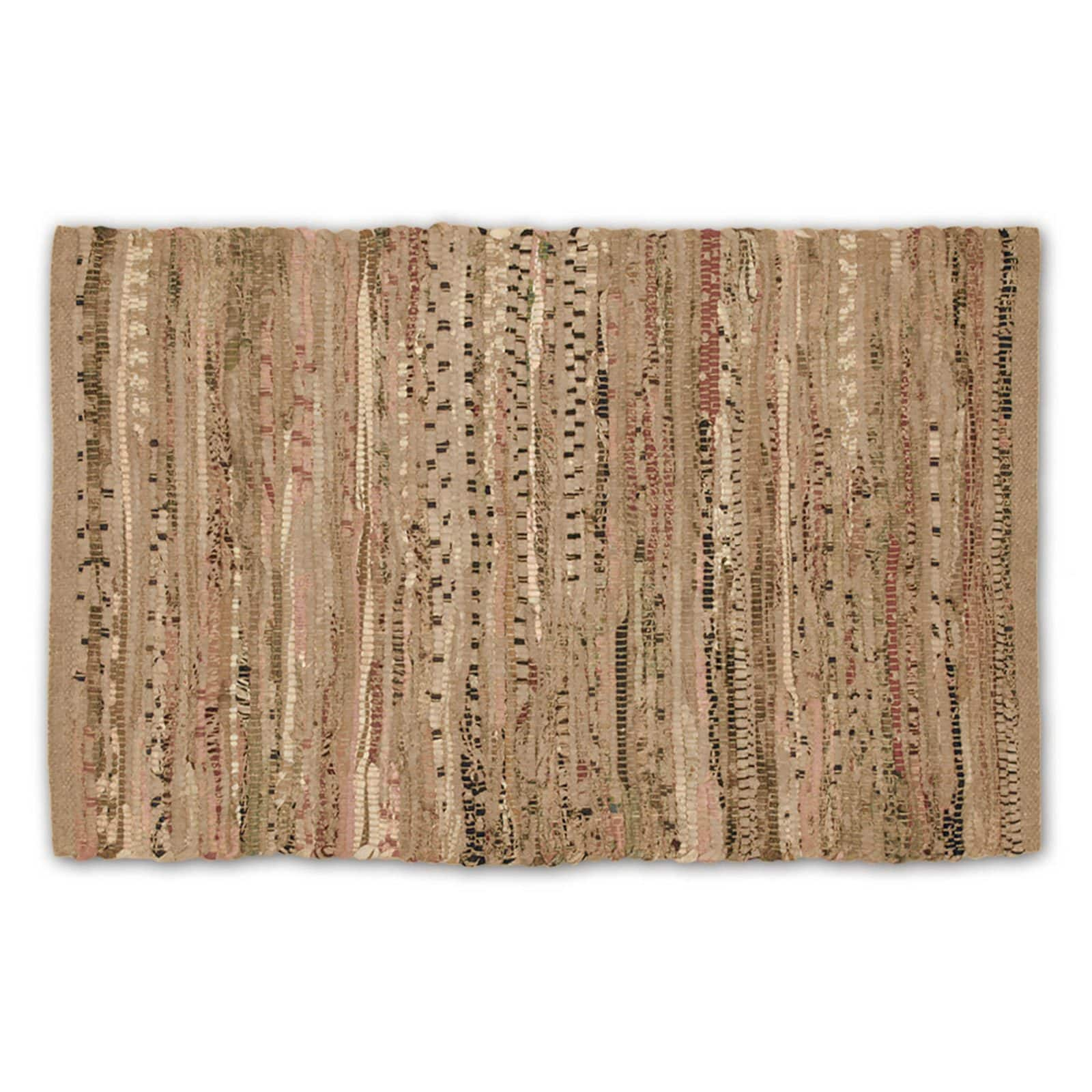 DII&#xAE; Multi Taupe Rag Rug, 20&#x22; x 31.5&#x22;