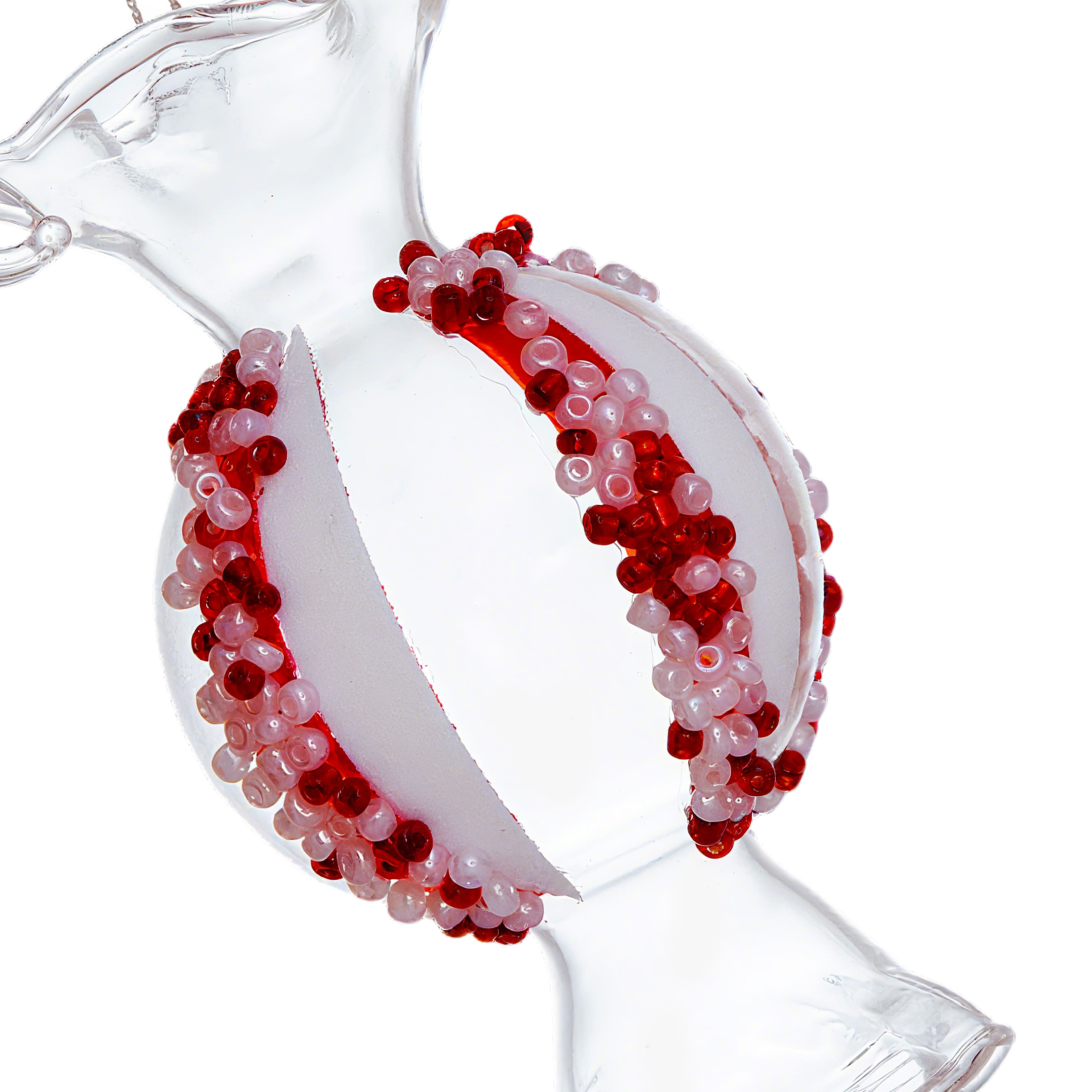4.5&#x22; Peppermint Candy Glass Ornament by Ashland&#xAE;