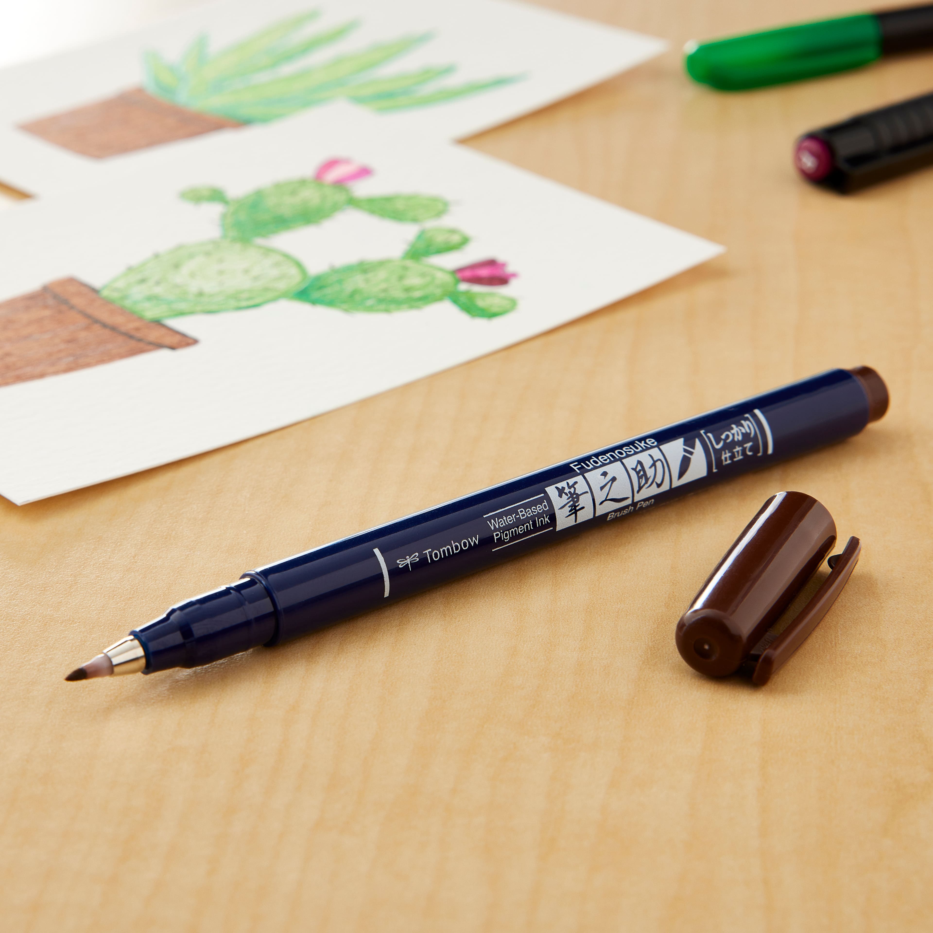Tombow Fudenosuke Hard Tip Brush Pen