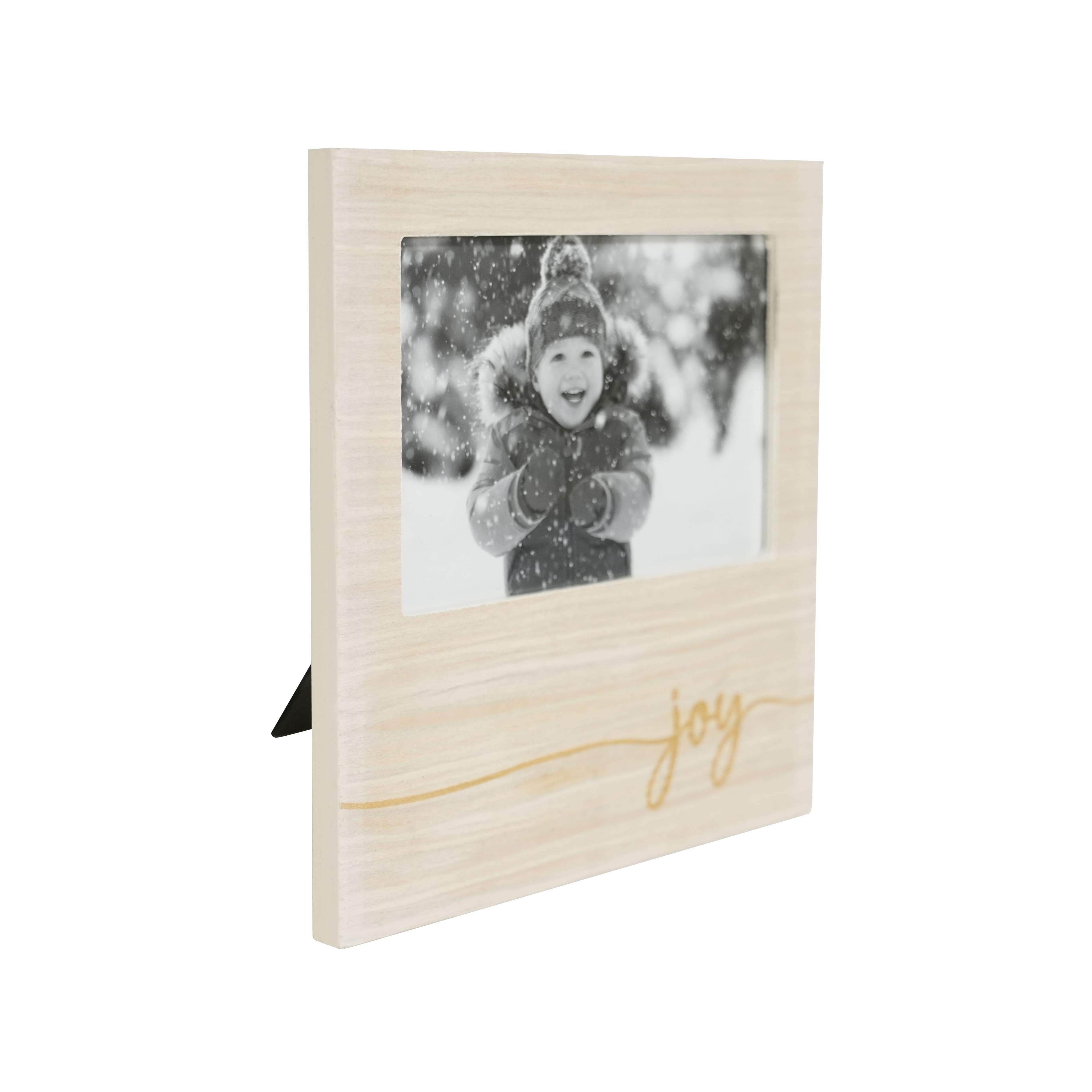 4&#x22; x 6&#x22; Whitewashed Joy Frame by Studio D&#xE9;cor&#xAE;