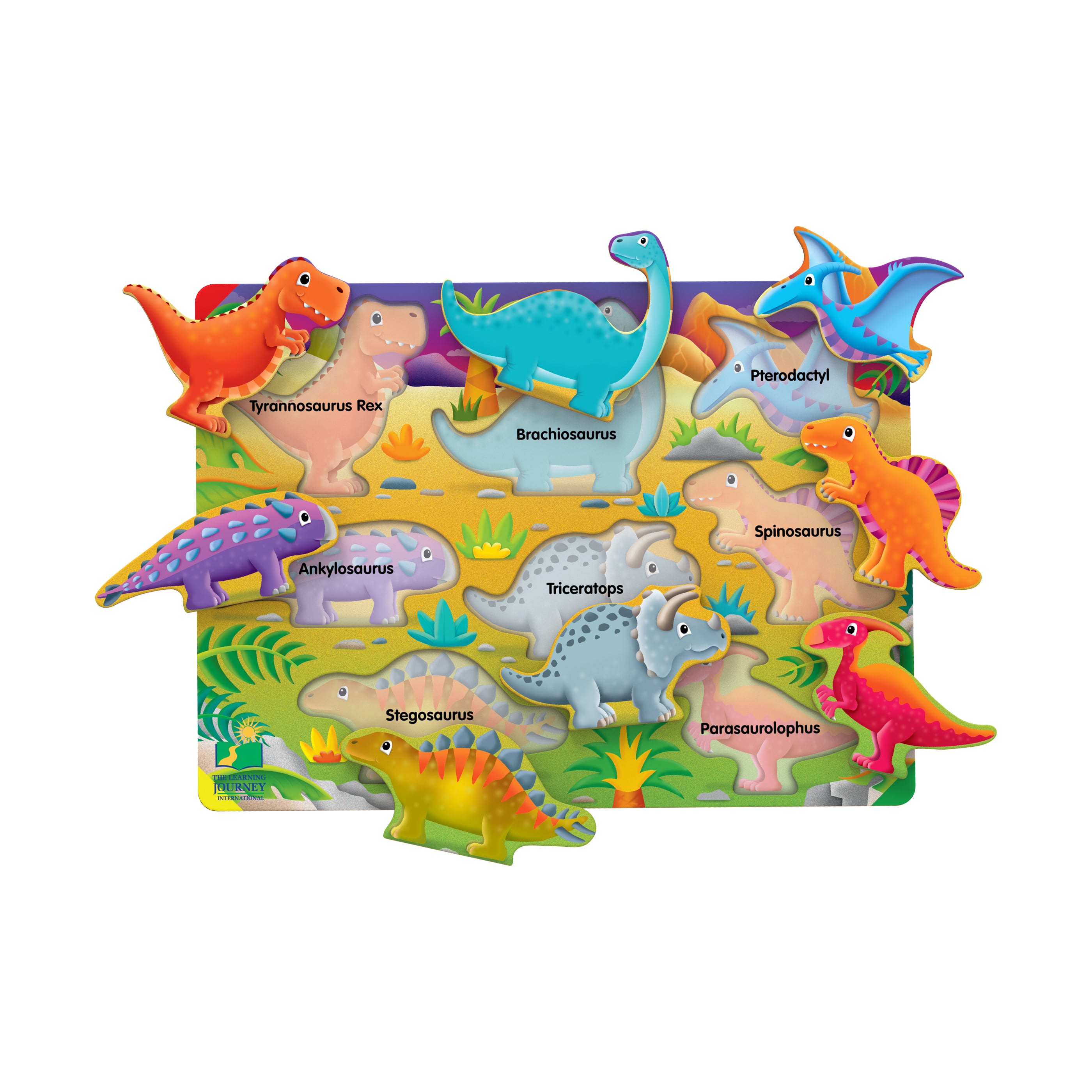 My First Lift &#x26; Learn Puzzle - Dinosaur: 8 Pcs