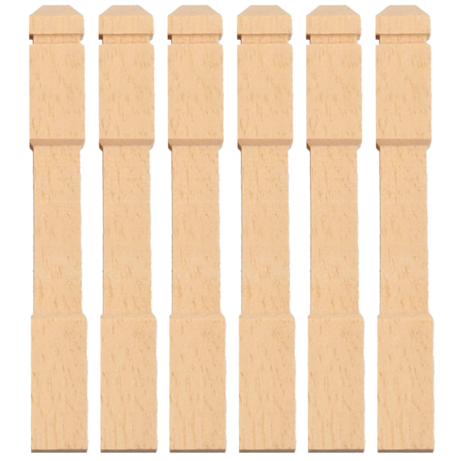 Houseworks&#xAE; Squared Newel Posts, 6ct.