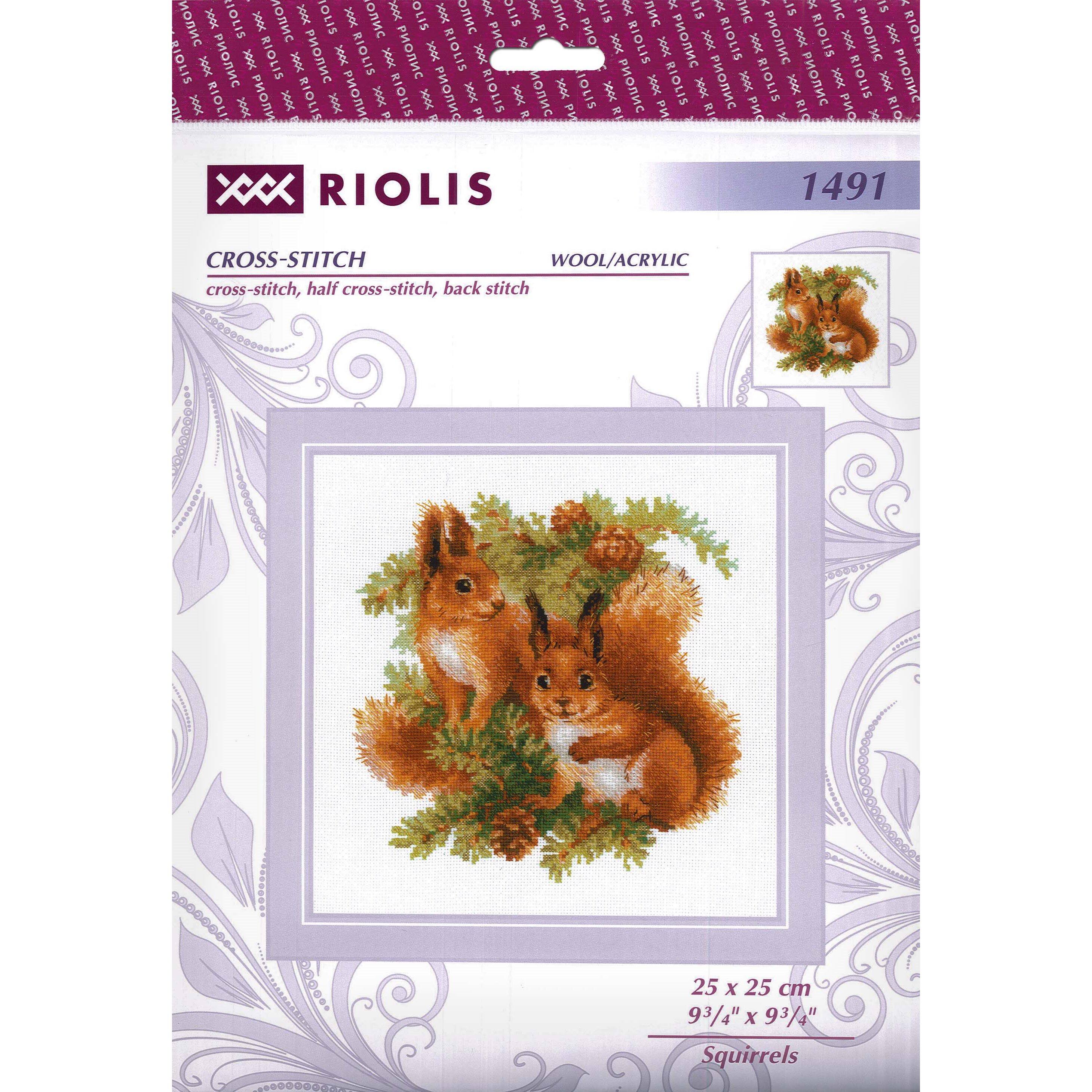 RIOLIS Squirrels Cross Stitch Kit