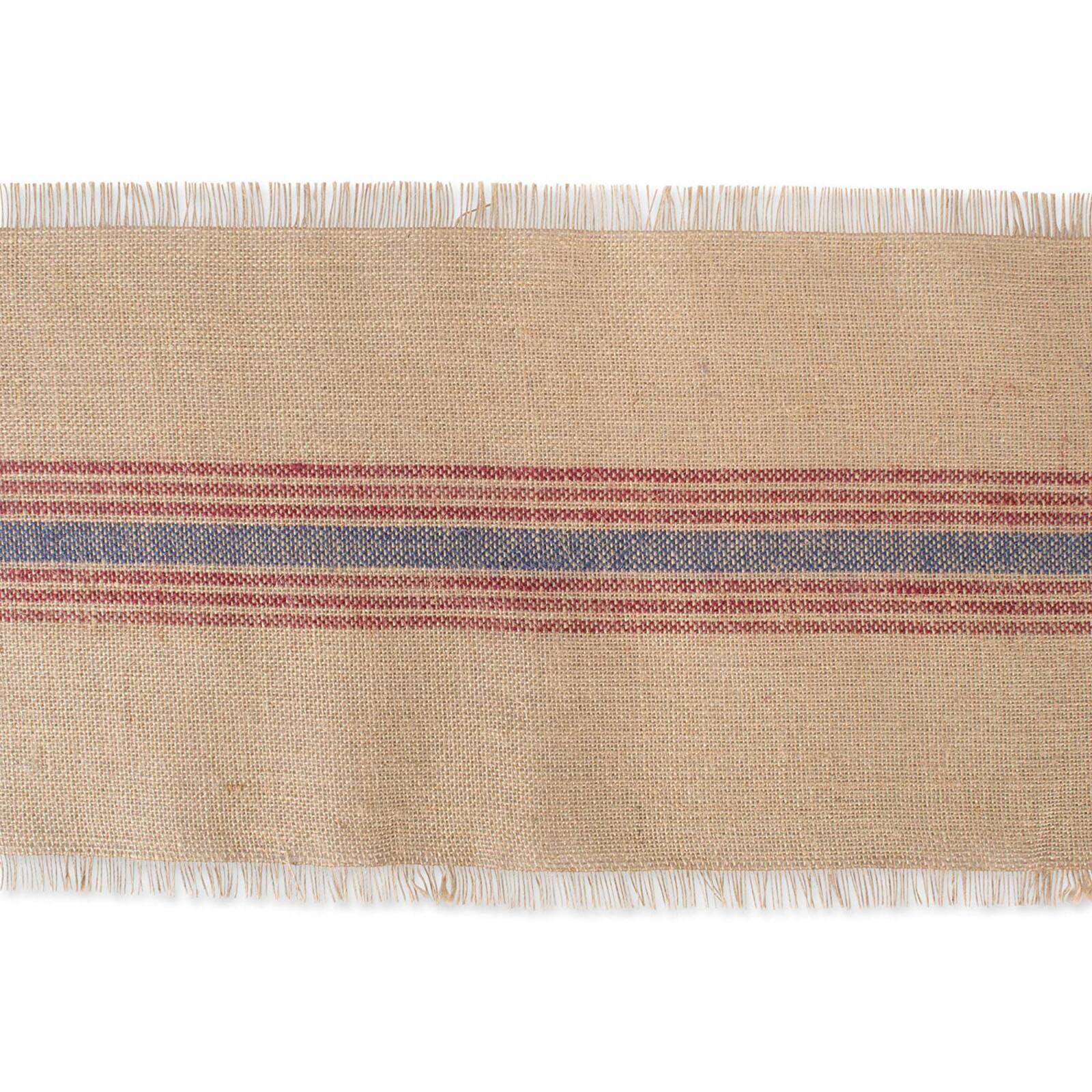 DII® 72" Middle Stripe Burlap Table Runner
