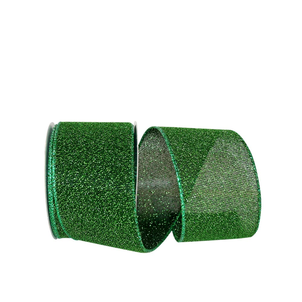 JAM Paper 2.5" x 10yd. Sparkle Glimmer Radiance Wired Ribbon