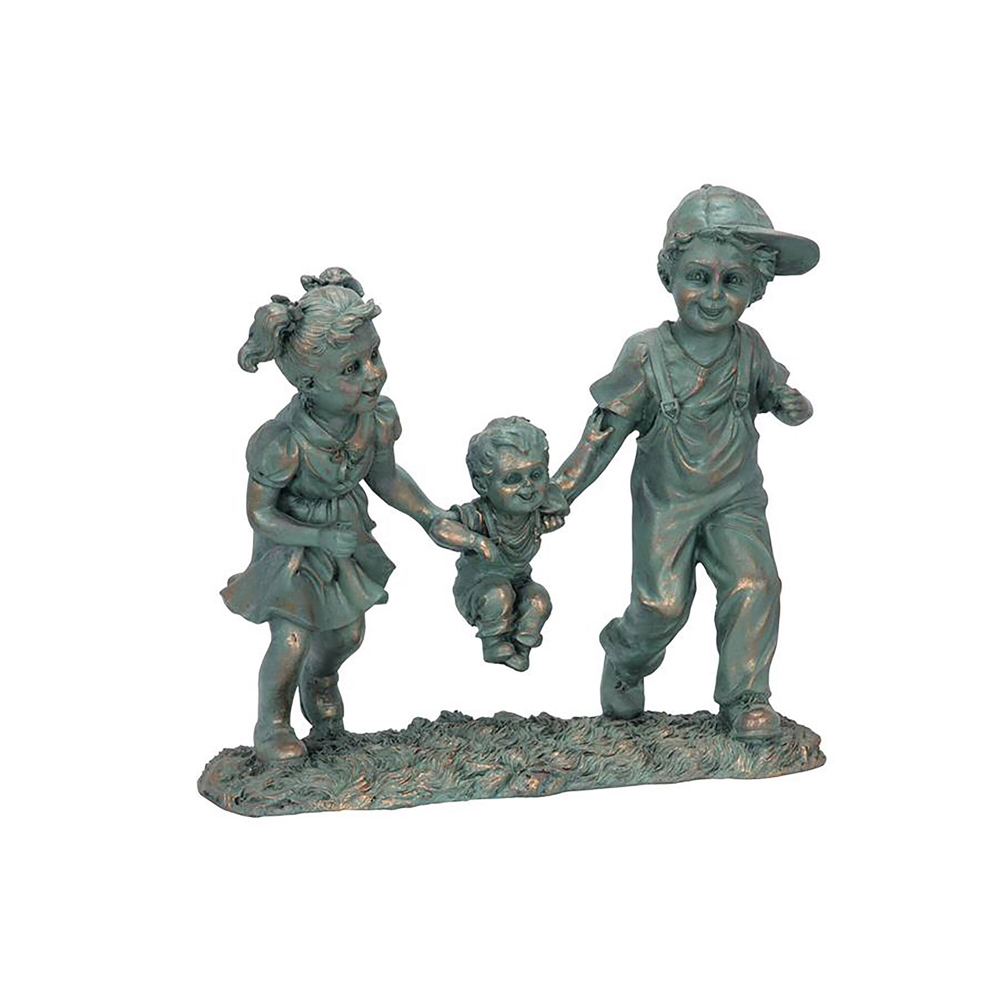 Design Toscano 12&#x22; Swing Time Children Garden Statue