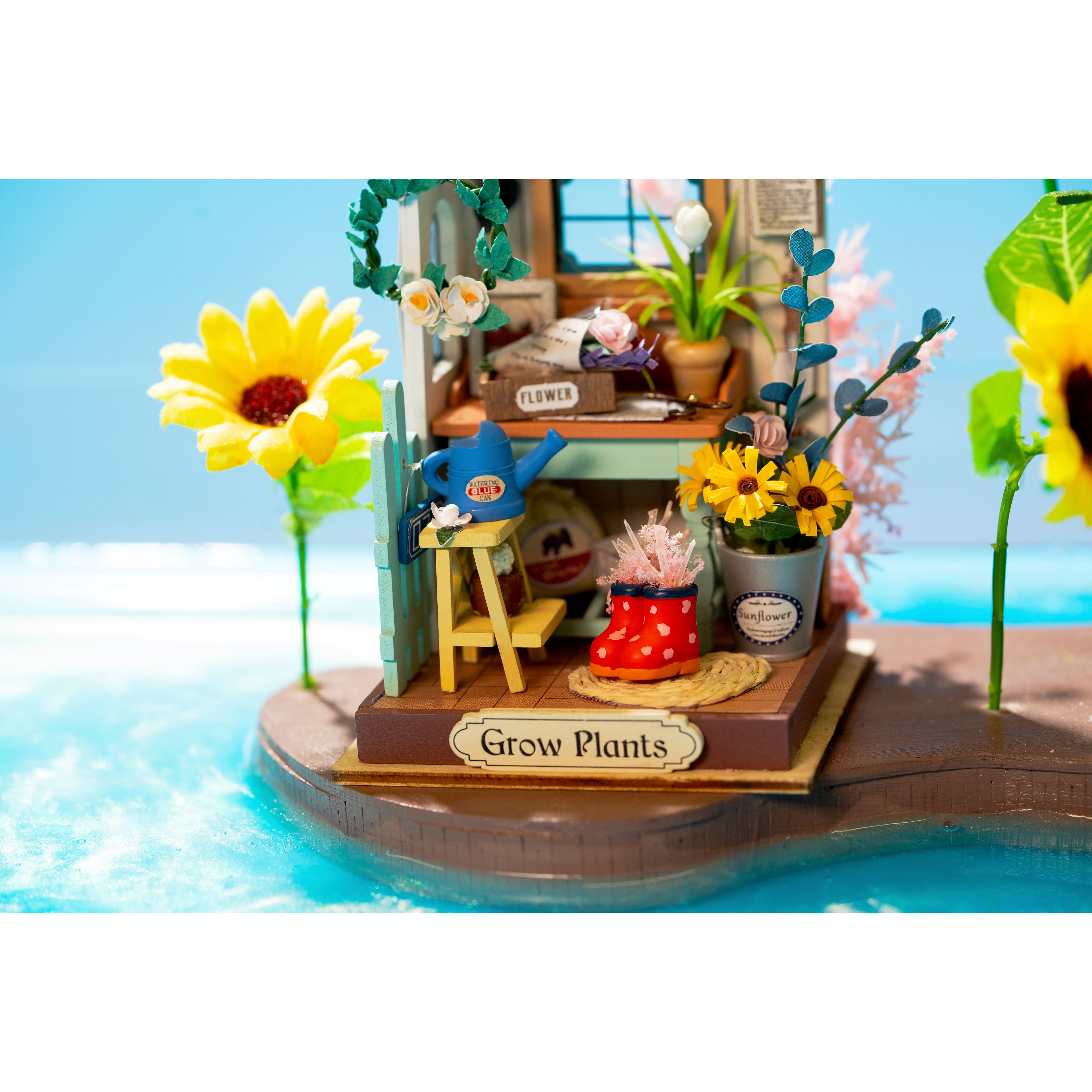 Rolife&#xAE; Dreaming Terrace Garden DIY Miniature Kit