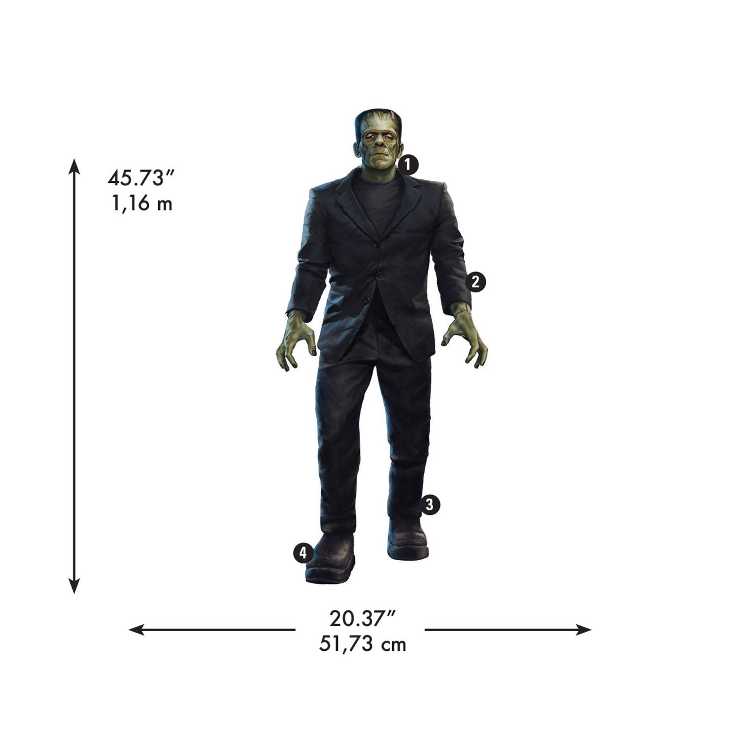 RoomMates Classic Monsters Frankenstein Giant Peel & Stick Wall Decals
