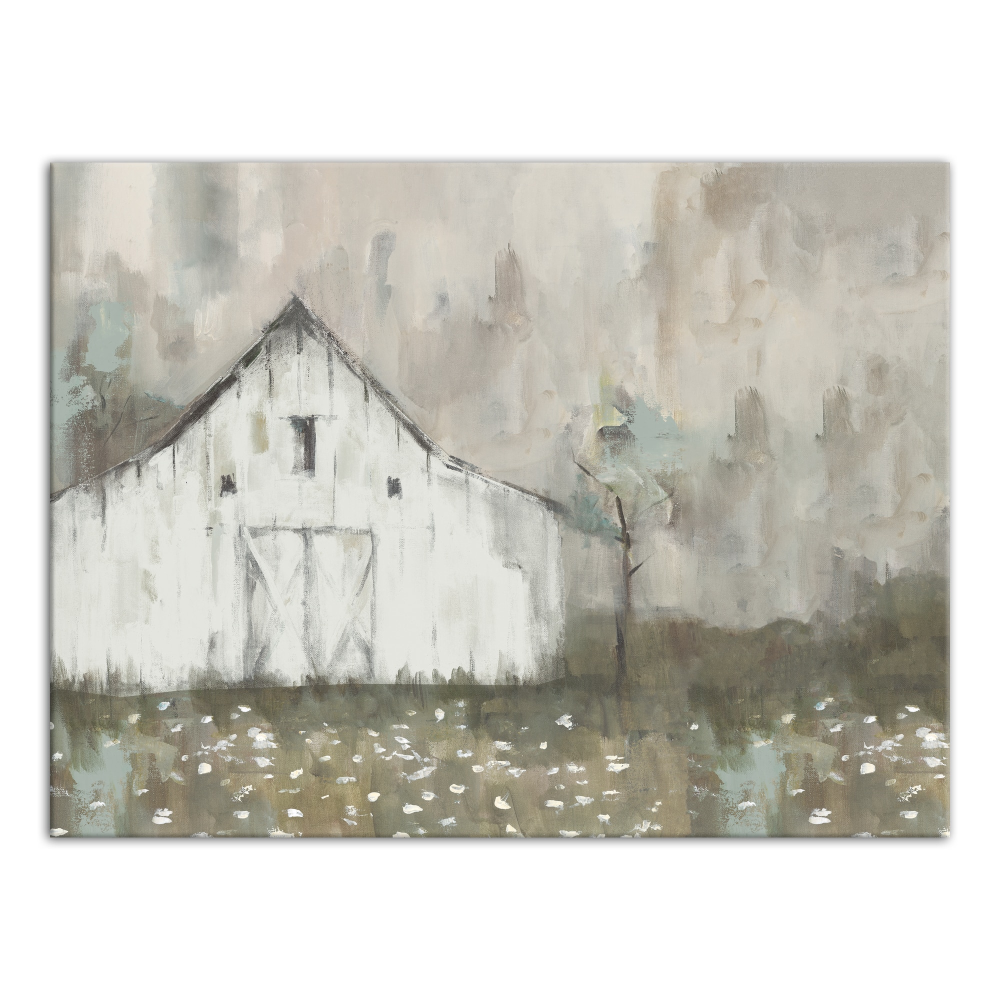 White Distressed Barn 40