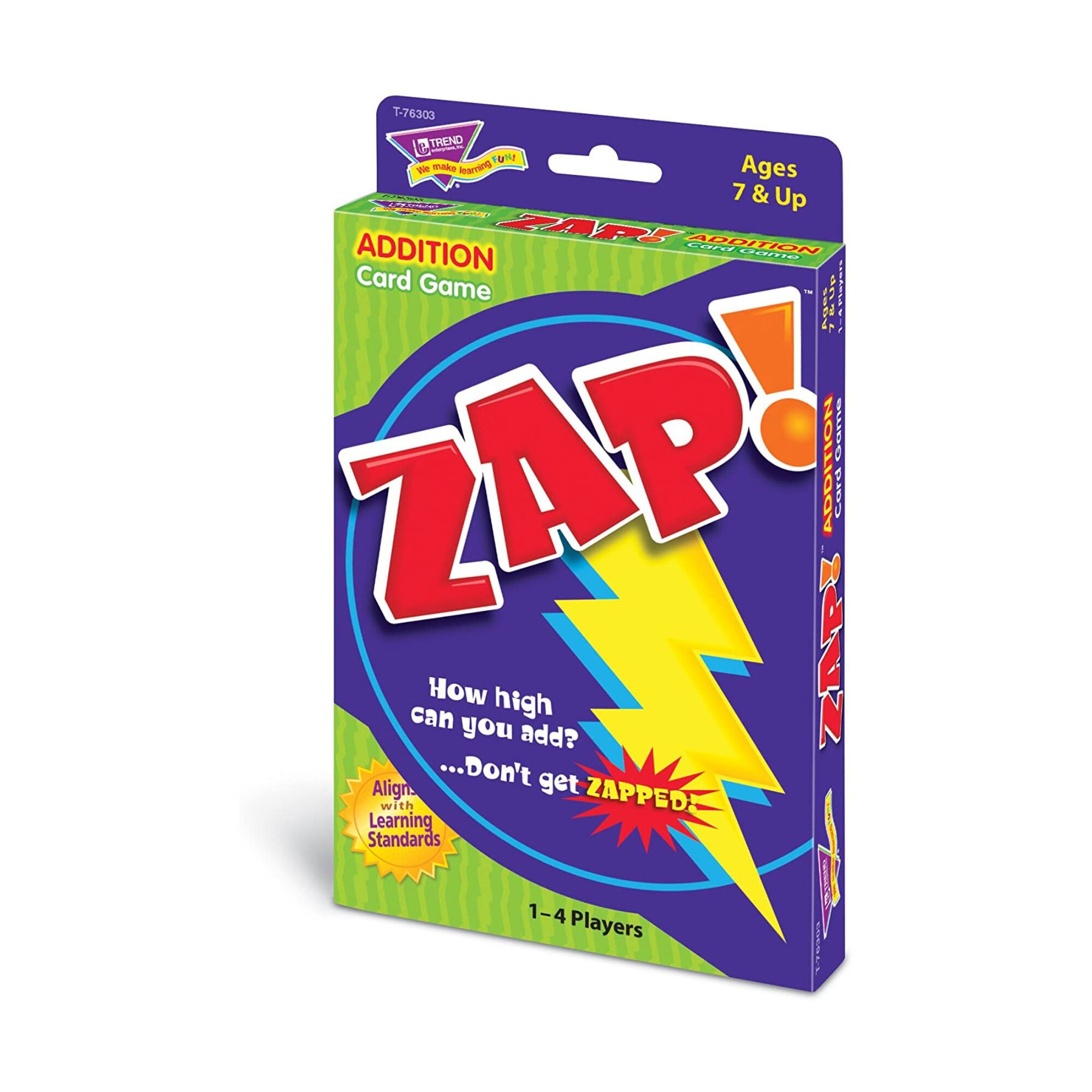 Trend Enterprises&#xAE; Zap! Addition Card Game