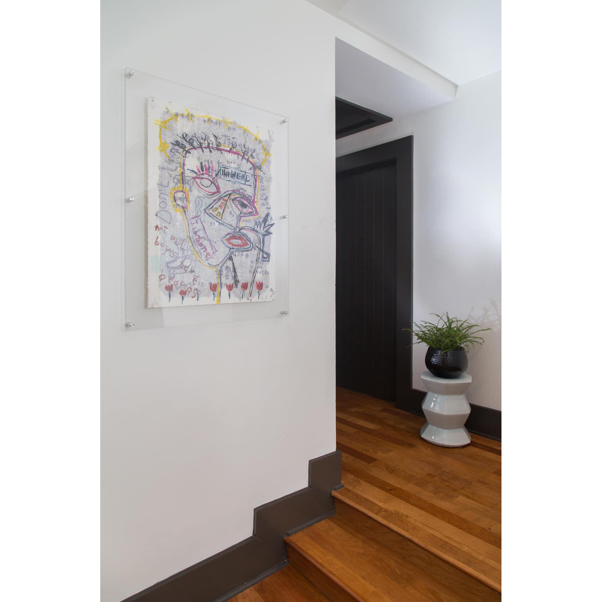 Wexel Art Double Panel Clear Acrylic Floating Wall Frame with Silver Hardware