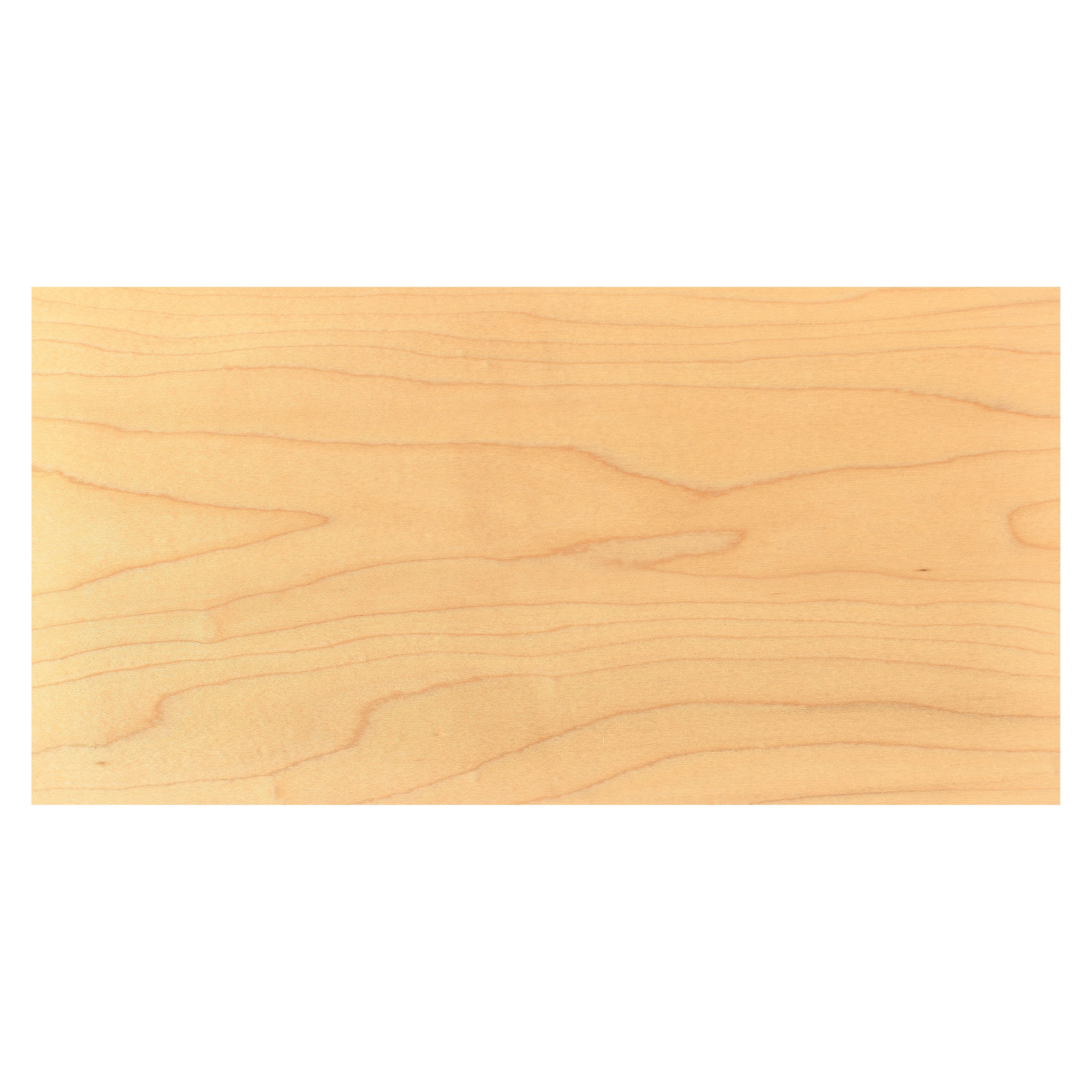 The Hardwood Edge Hard Maple Wood Planks - 2-Pack Hard Maple Wood for  Unfinished Wood Crafts - 1/8'' (3mm) 100% Pure Hardwood - Laser Engraving  Blanks