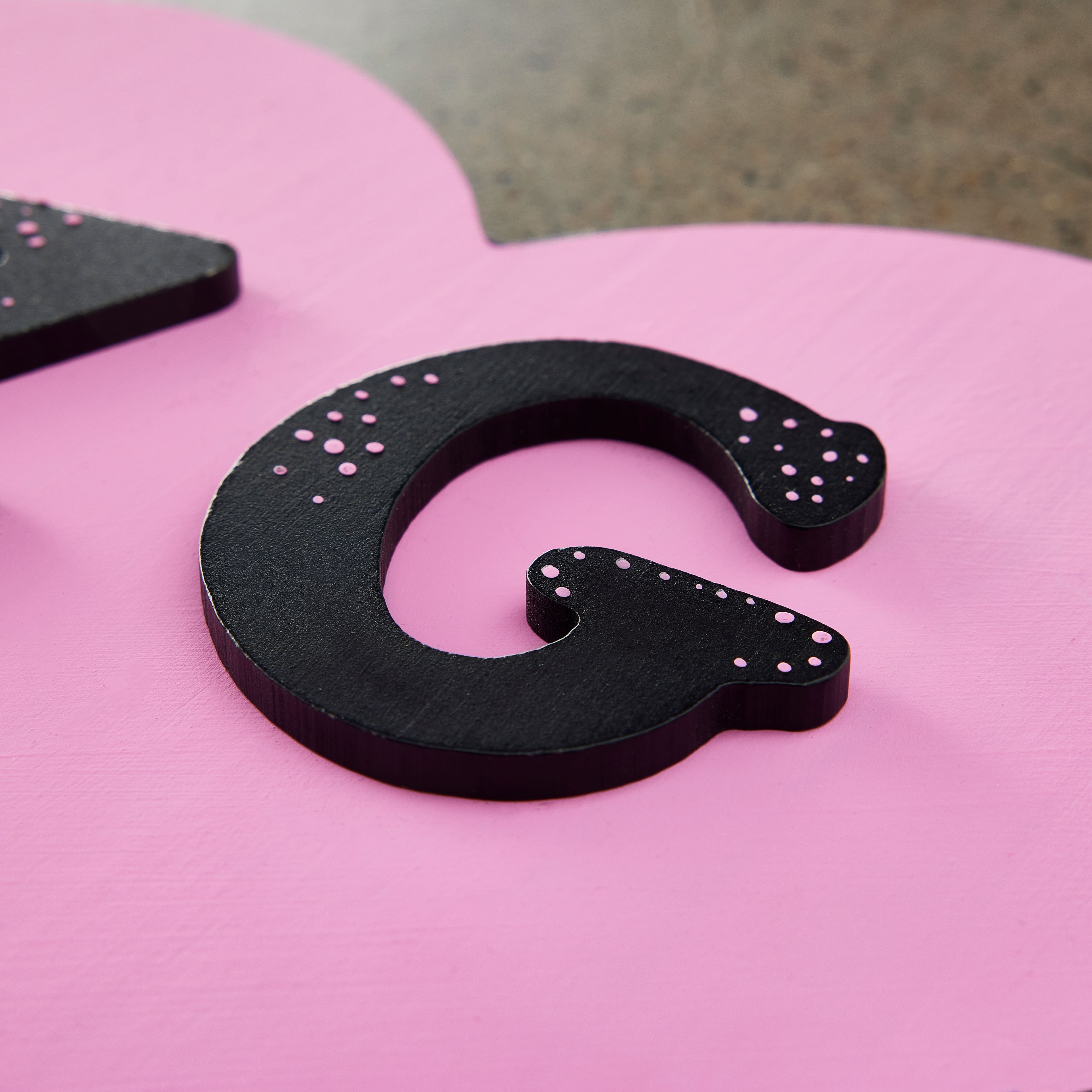 12 Pack: 2.5&#x22; Black MDF Whimsy Letter by Make Market&#xAE;