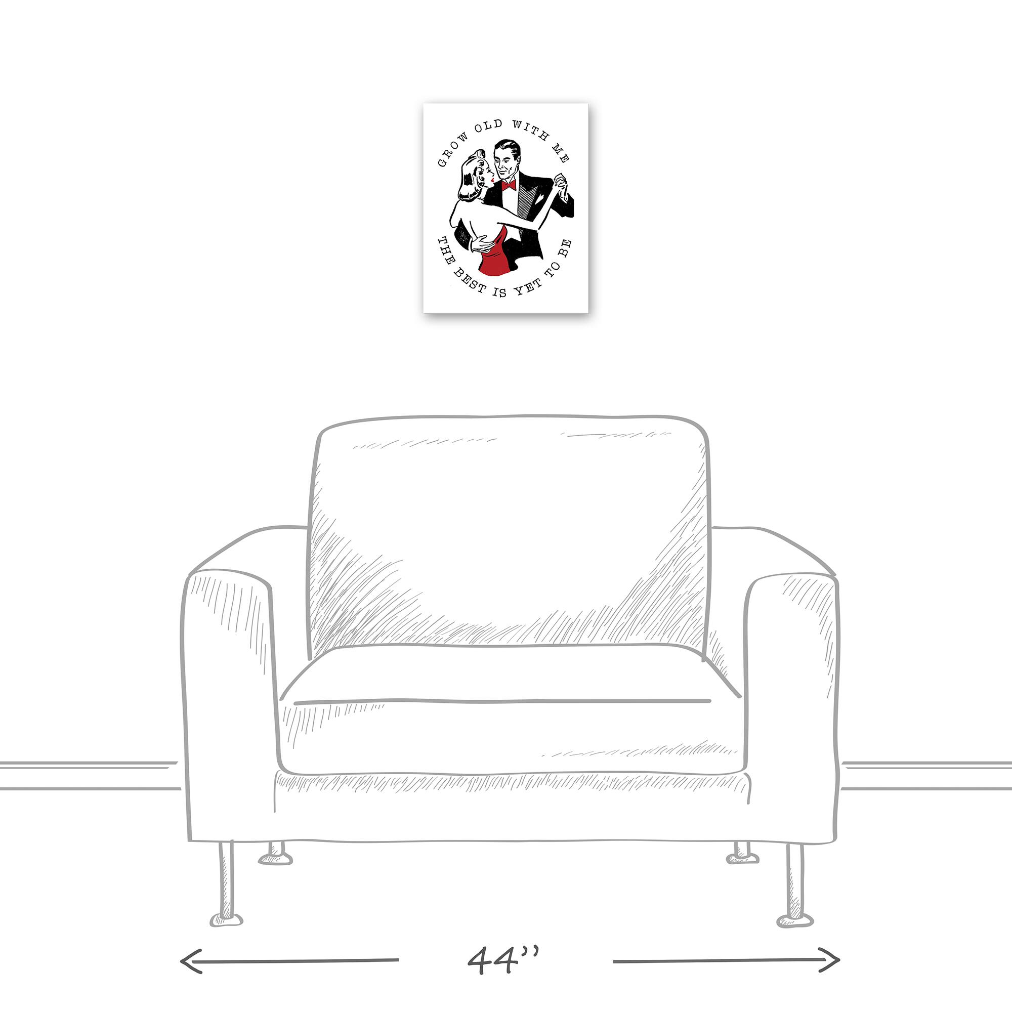 Grow Old with Me Canvas Wall Art