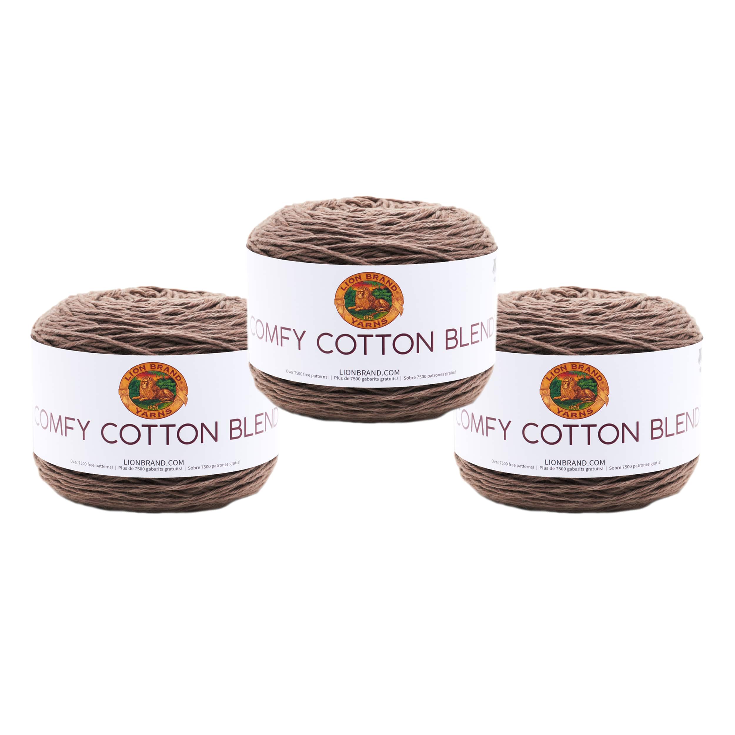 Lion Brand Comfy Cotton Fetti Yarn-Orange Blossom 