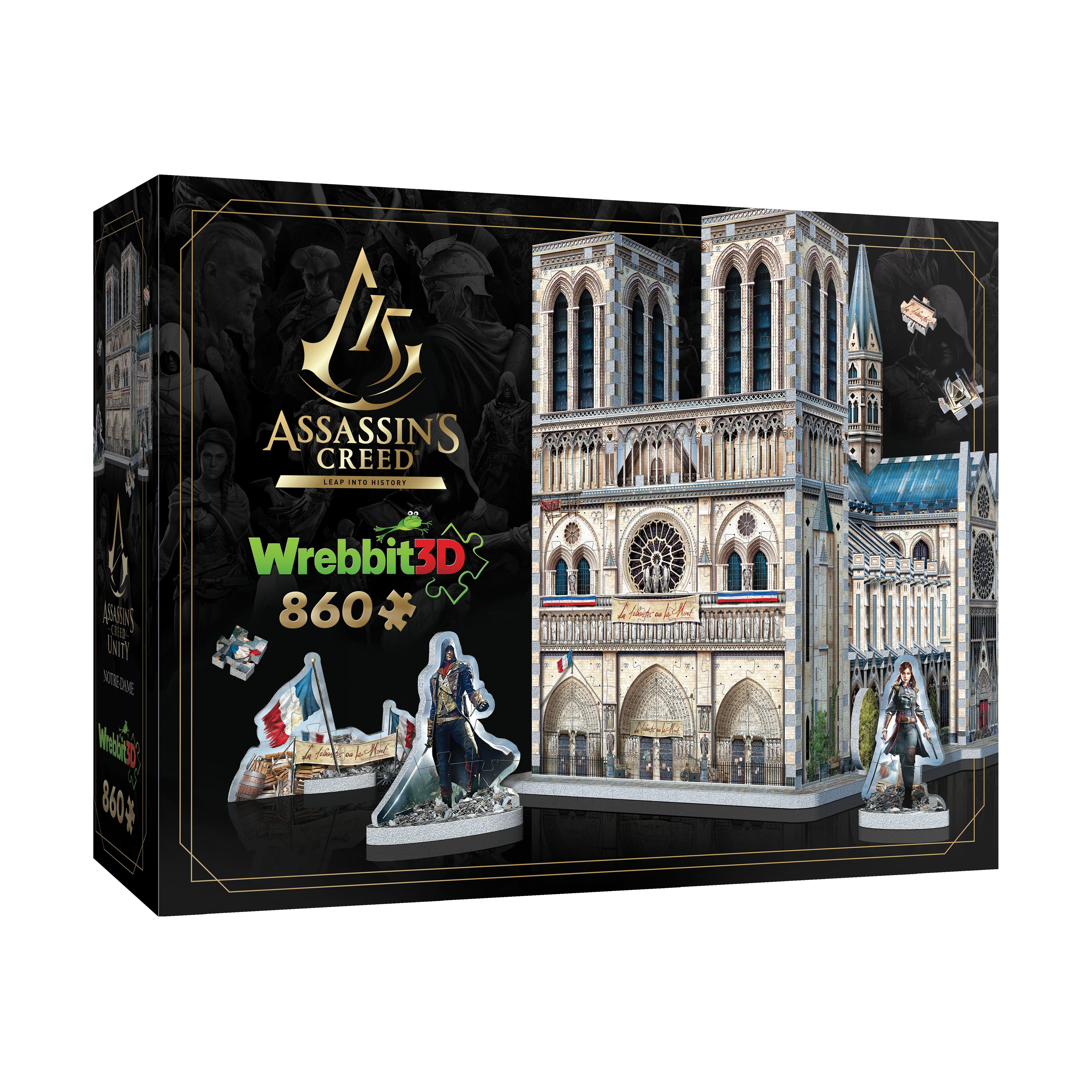 Assassin&#x27;s Creed Unity - Notre-Dame 3D Puzzle: 860 Pcs