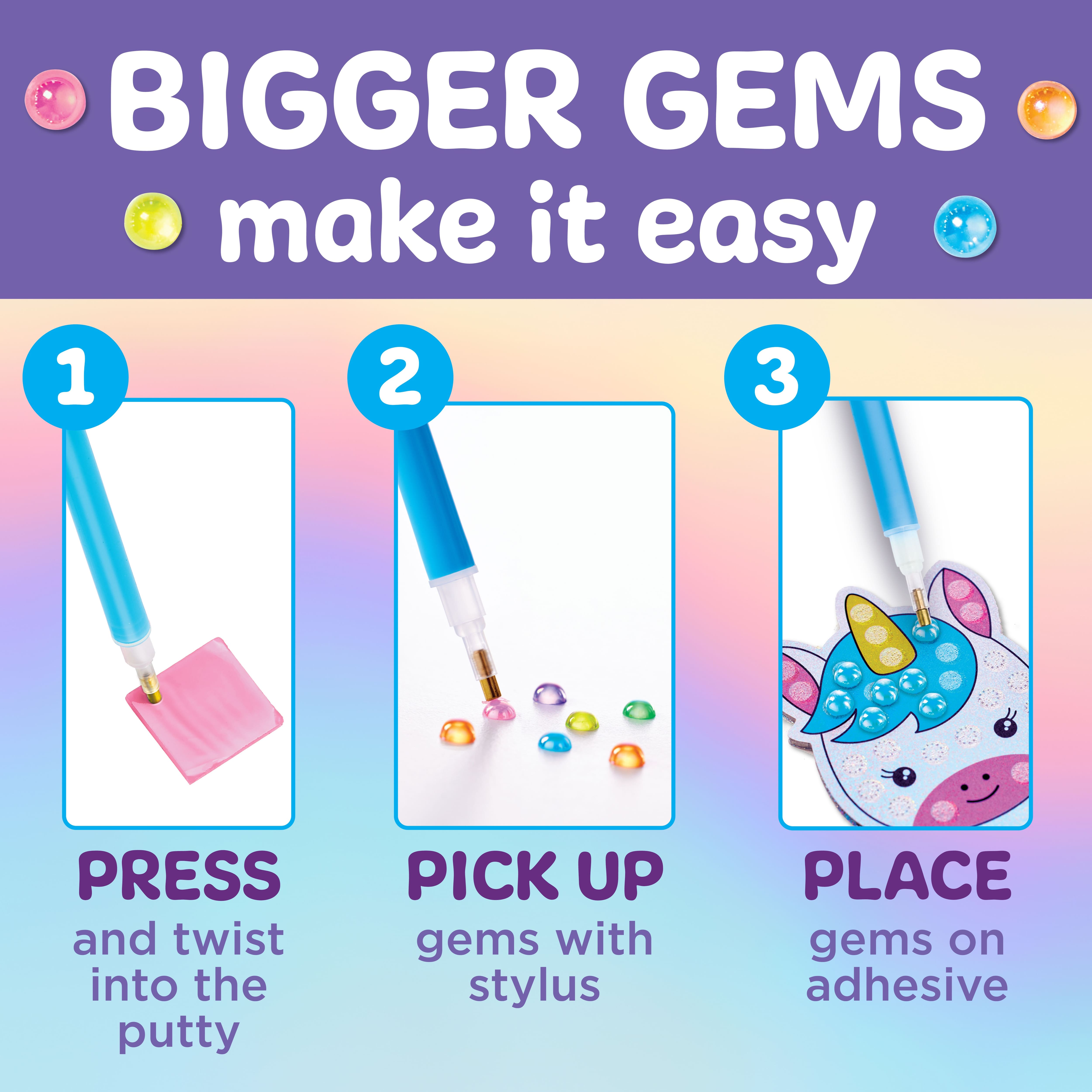 Creativity for Kids&#xAE; Bubble Gems&#x2122; Pearl Pals Disco Party Kit