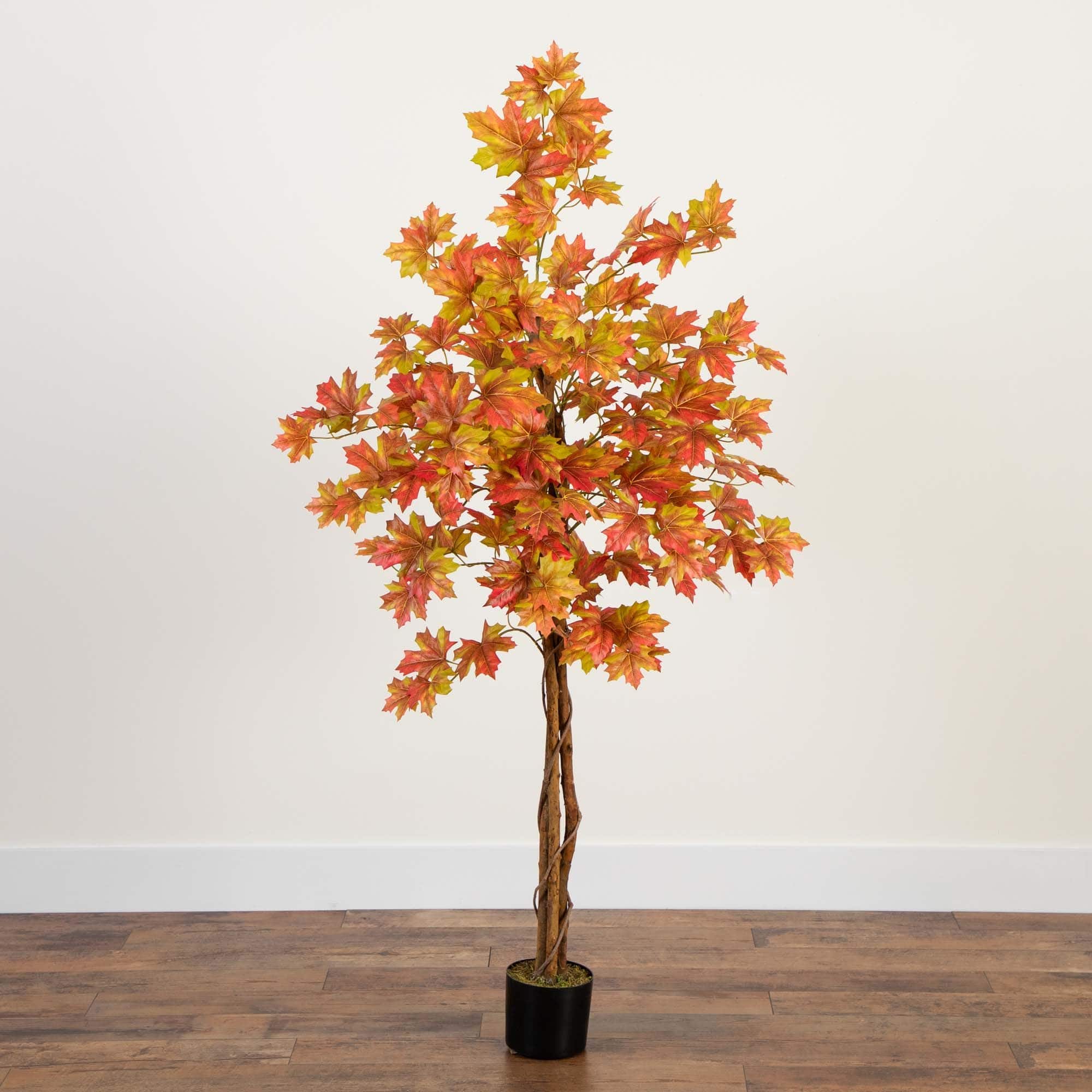 5ft. Deluxe Potted Artificial Autumn Maple Tree