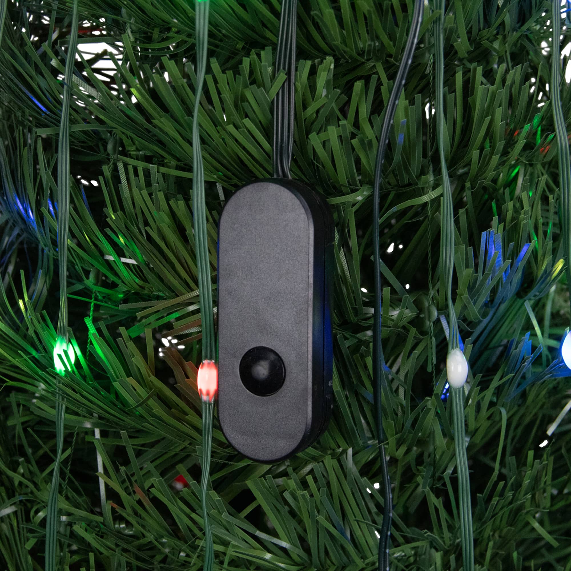 6ft. Pre-Lit Green Pop Up Artificial Outdoor Christmas Tree, Multiple Function Color-Changing Lights