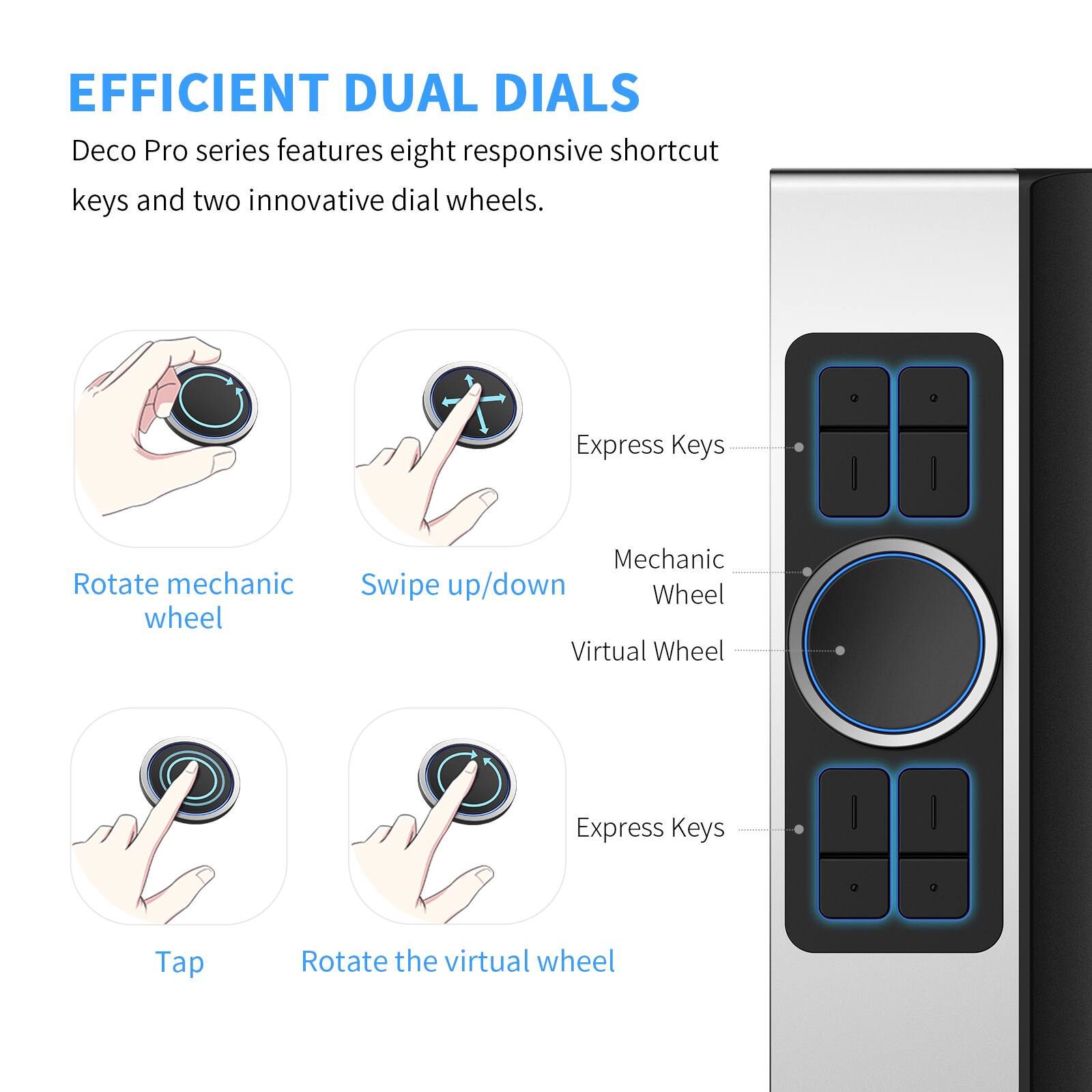 XPPen 9" x 5" Deco Pro SW Bluetooth Graphics Drawing Tablet