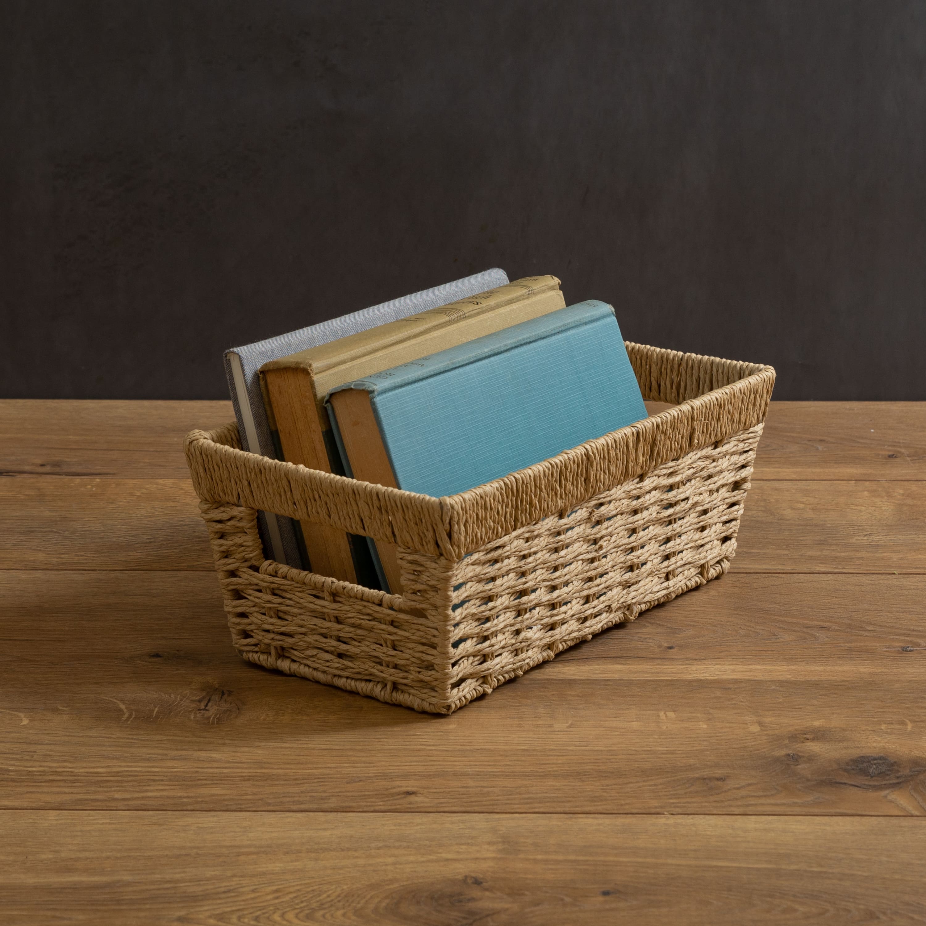Simplify Small Dutch Weave Shelf Storage Basket