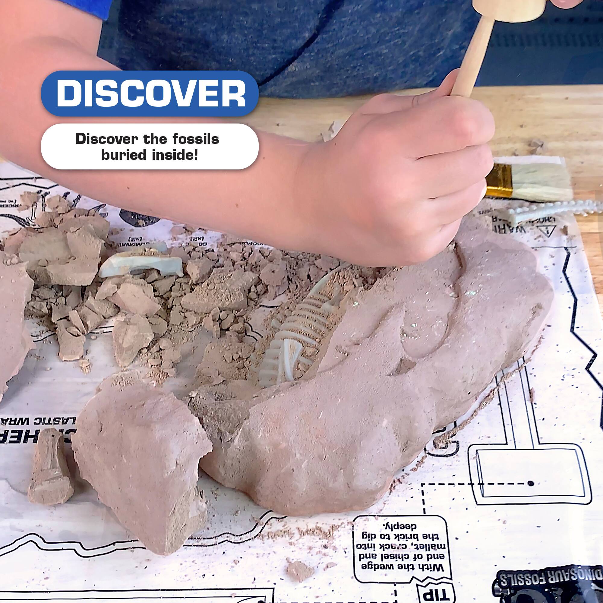 ArtSkills® Epic Lab Dinosaur Fossil Dig Kit with Glow in the Dark Dino Skeletons