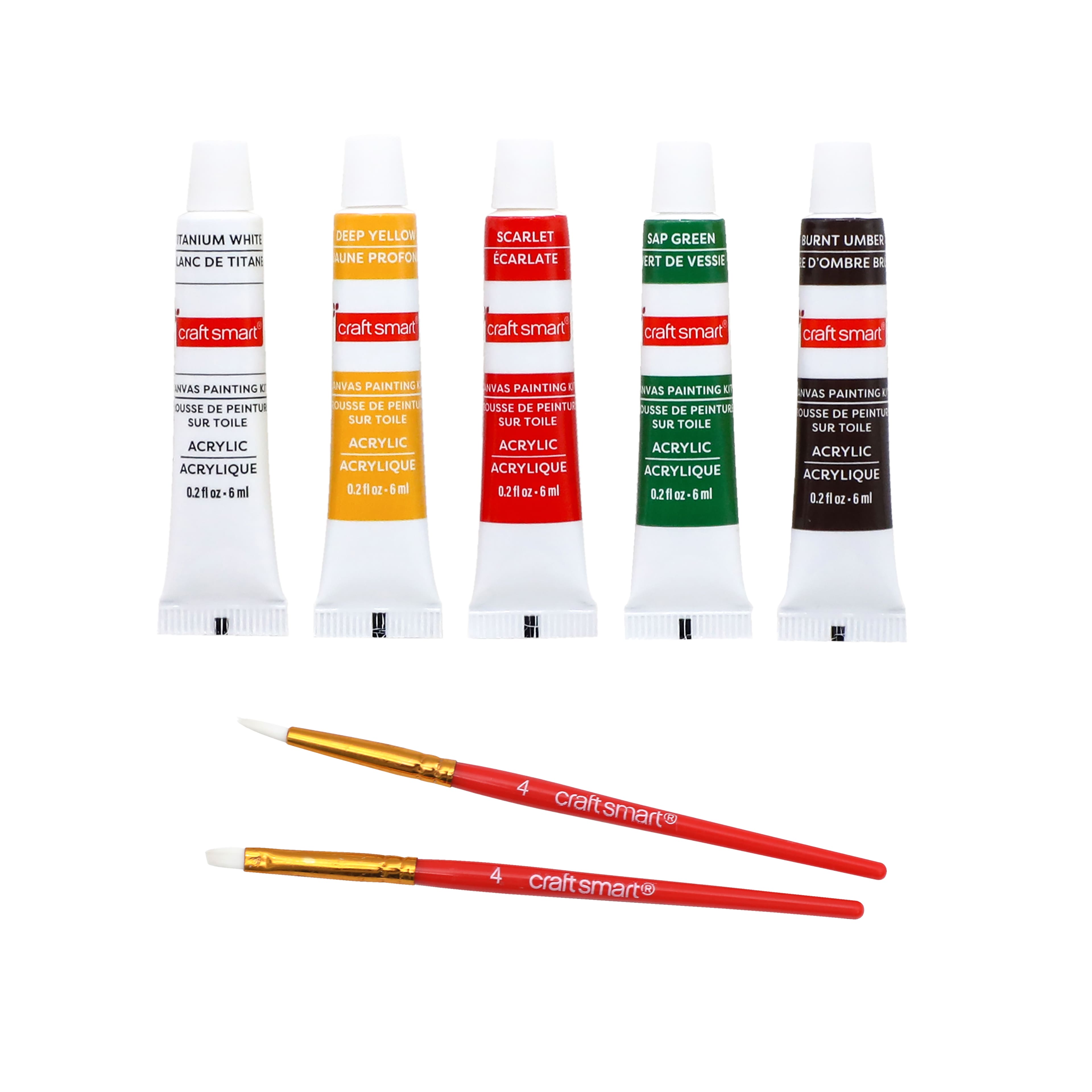 5&#x22; x 5&#x22; Gingerbread Cookies Canvas Painting Kit by Artist&#x27;s Loft&#x2122;