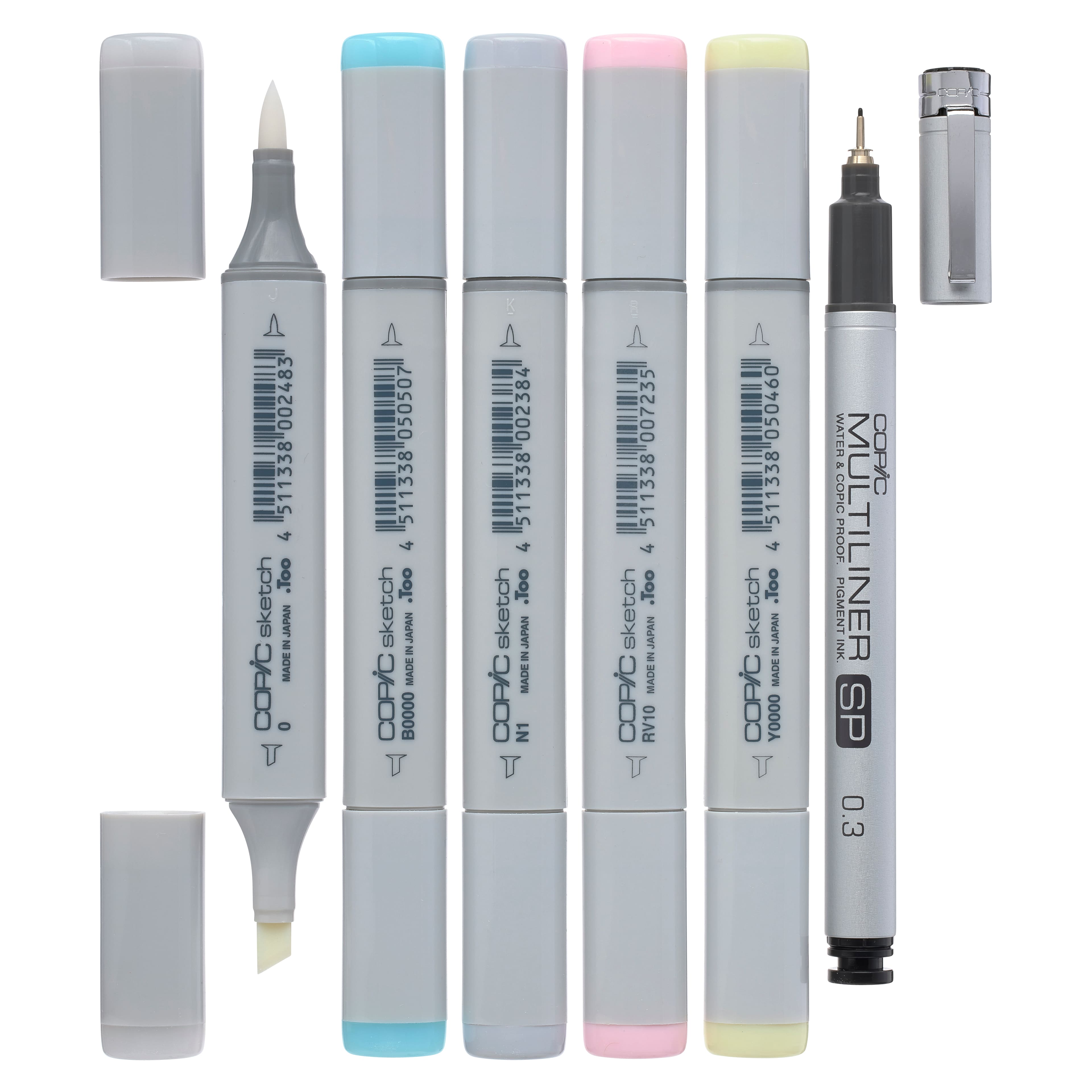 Copic Sketch 6 pc Marker Set, Floral Favorites 1, Dual-Tipped