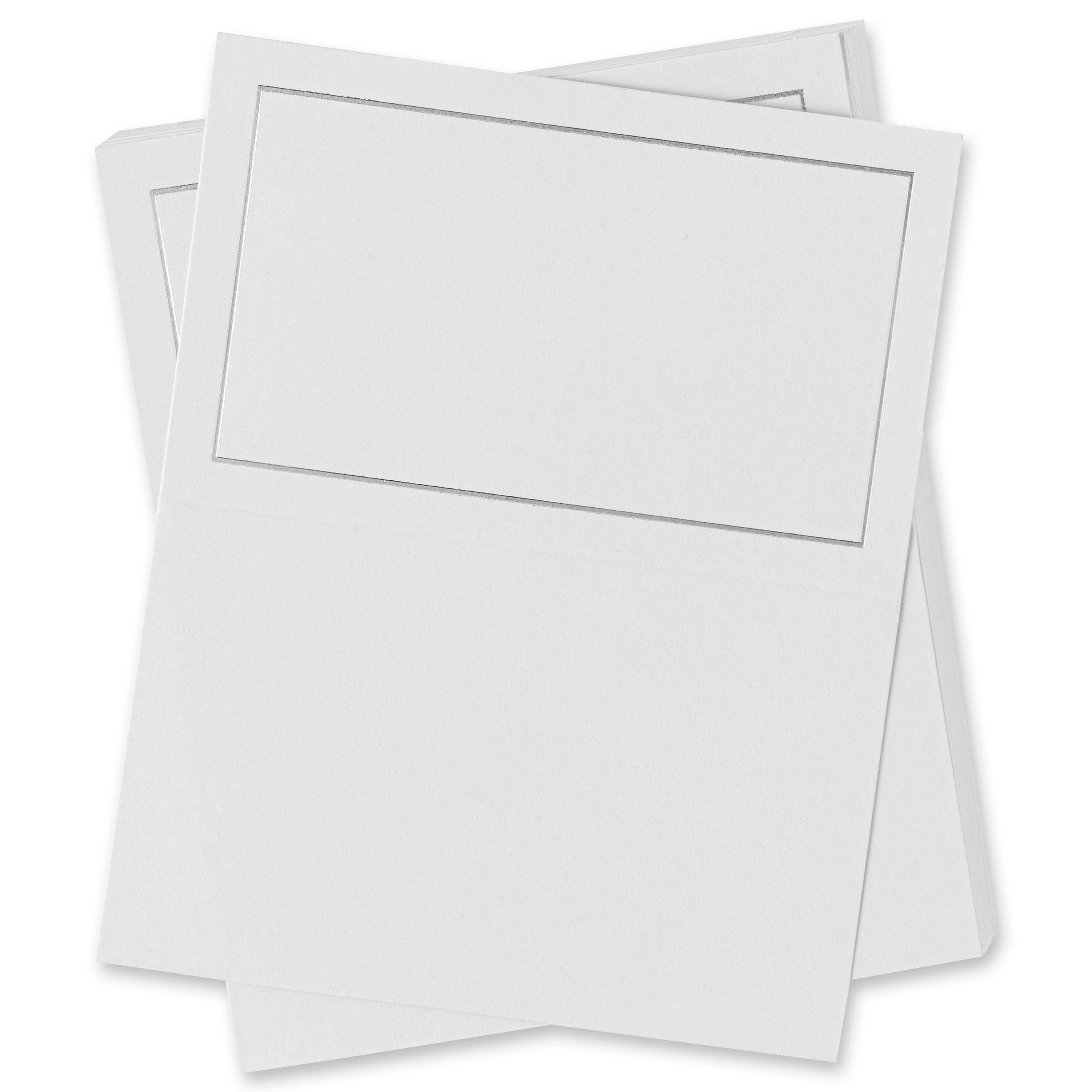 12 Packs: 50 ct. (600 total) Silver Trim Place Cards by Recollections&#x2122;