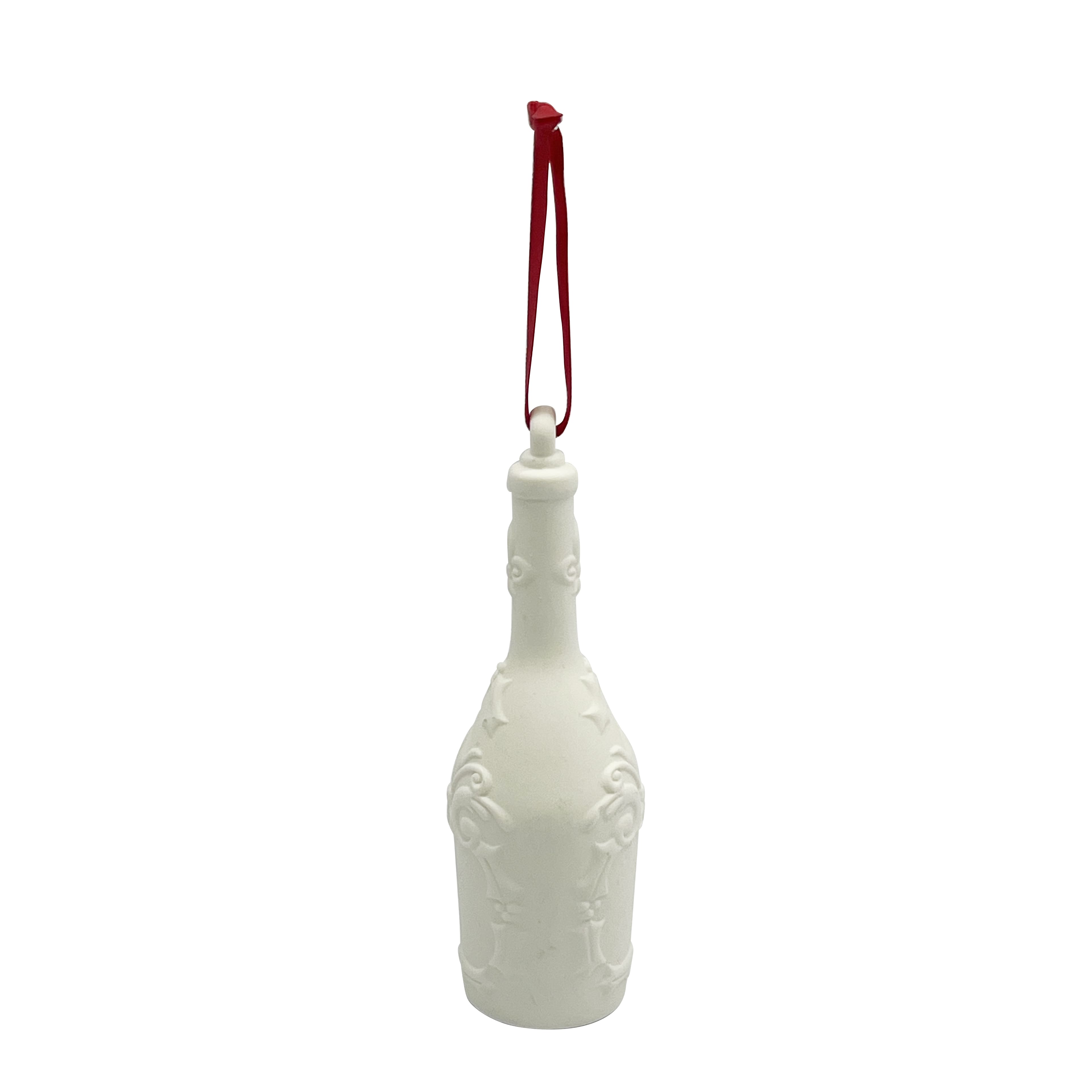 5&#x22; DIY Ceramic 3D Champagne Bottle Ornament by Make Market&#xAE;