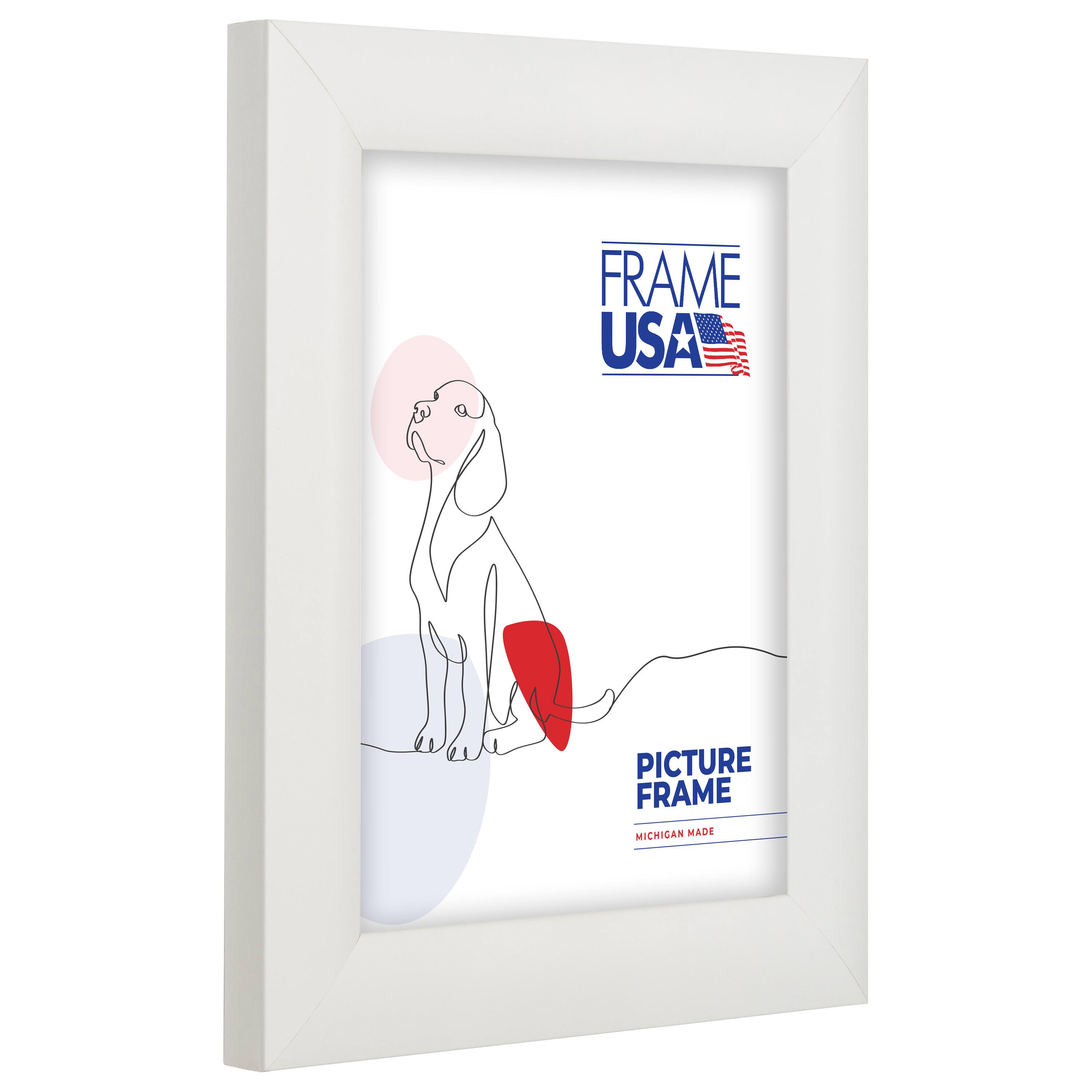 Frame USA Corporate Rounded White Single Image Picture Frame