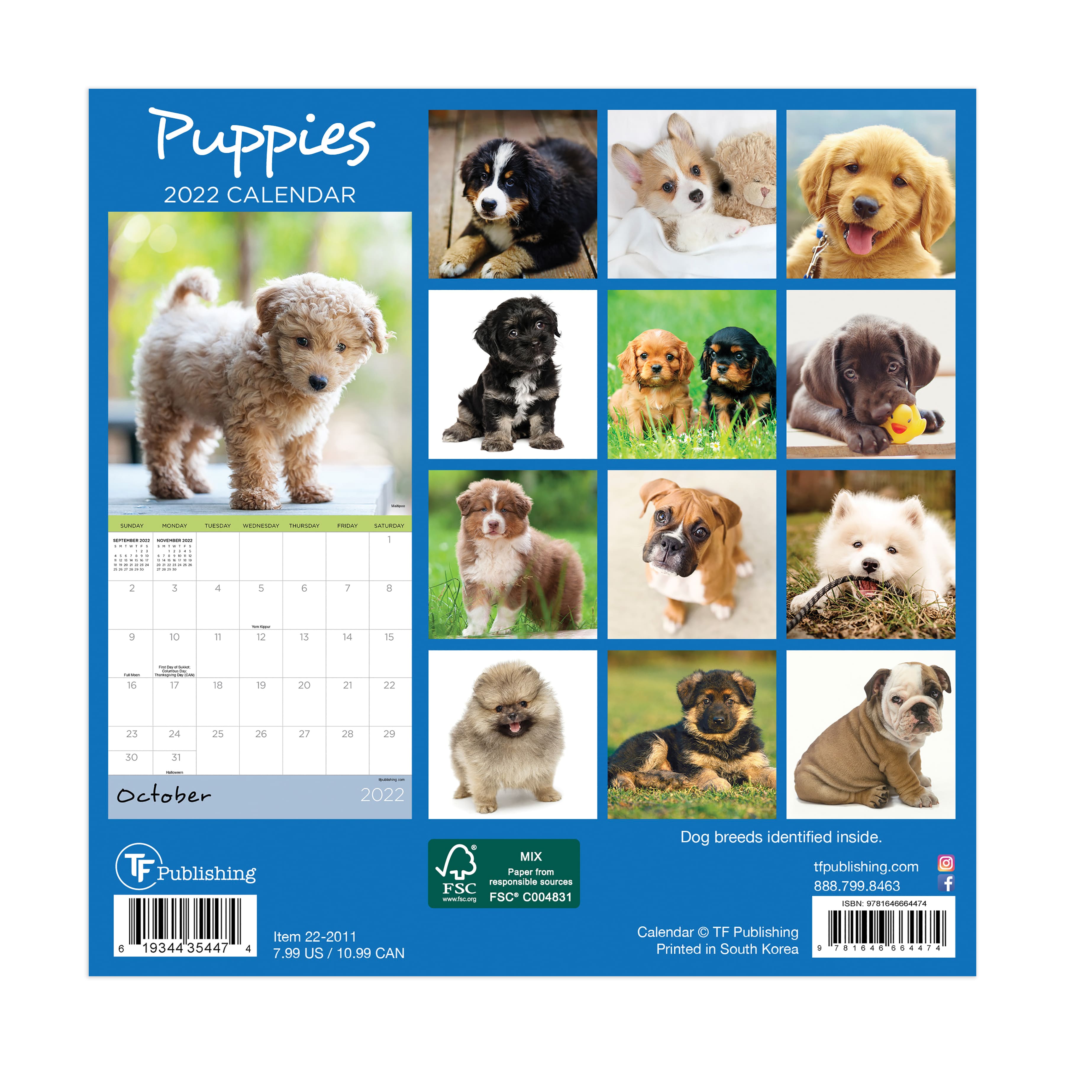 2022 Puppies Mini Calendar | Michaels