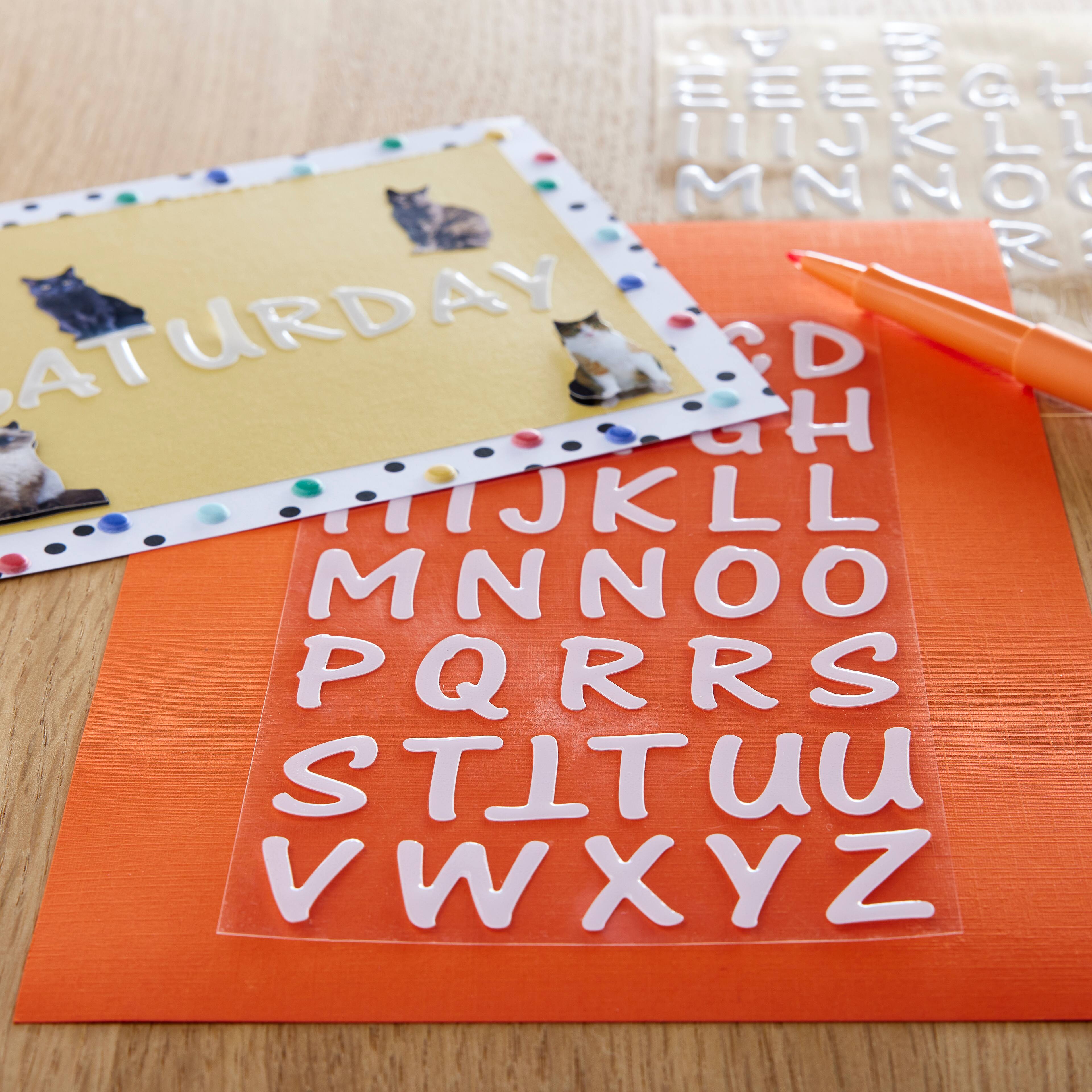 12 Packs: 80 ct. (960 total) White Epoxy Alphabet Stickers by Recollections&#x2122;