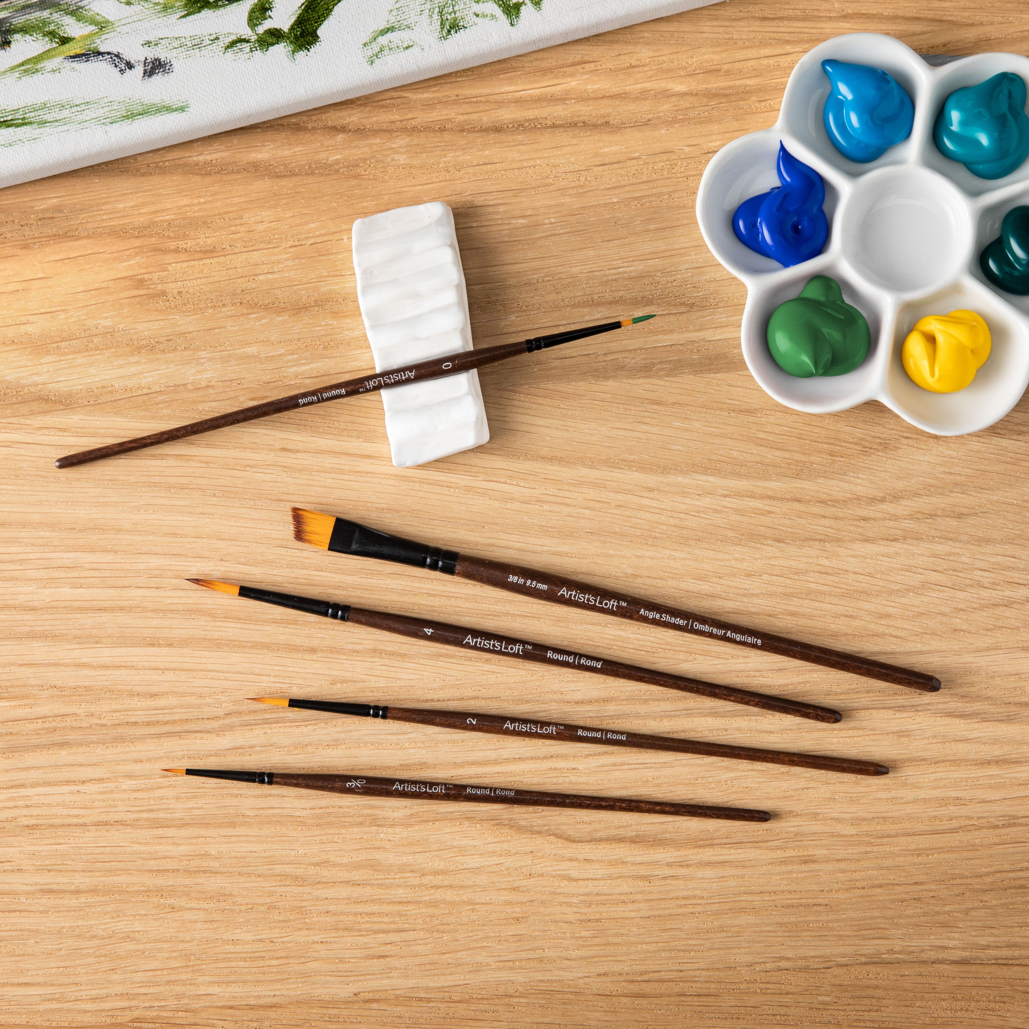 White Synthetic Brushes by Artist's Loft™ Necessities™