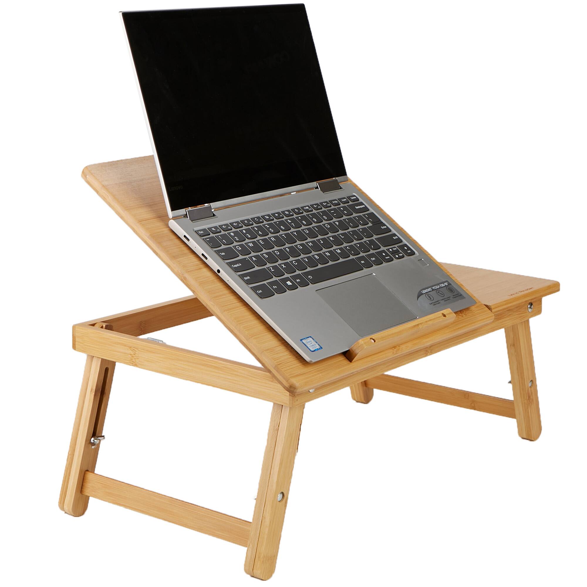 Mind Reader 21&#x22; Adjustable Laptop Coolpad Flip Top Laptop Desk