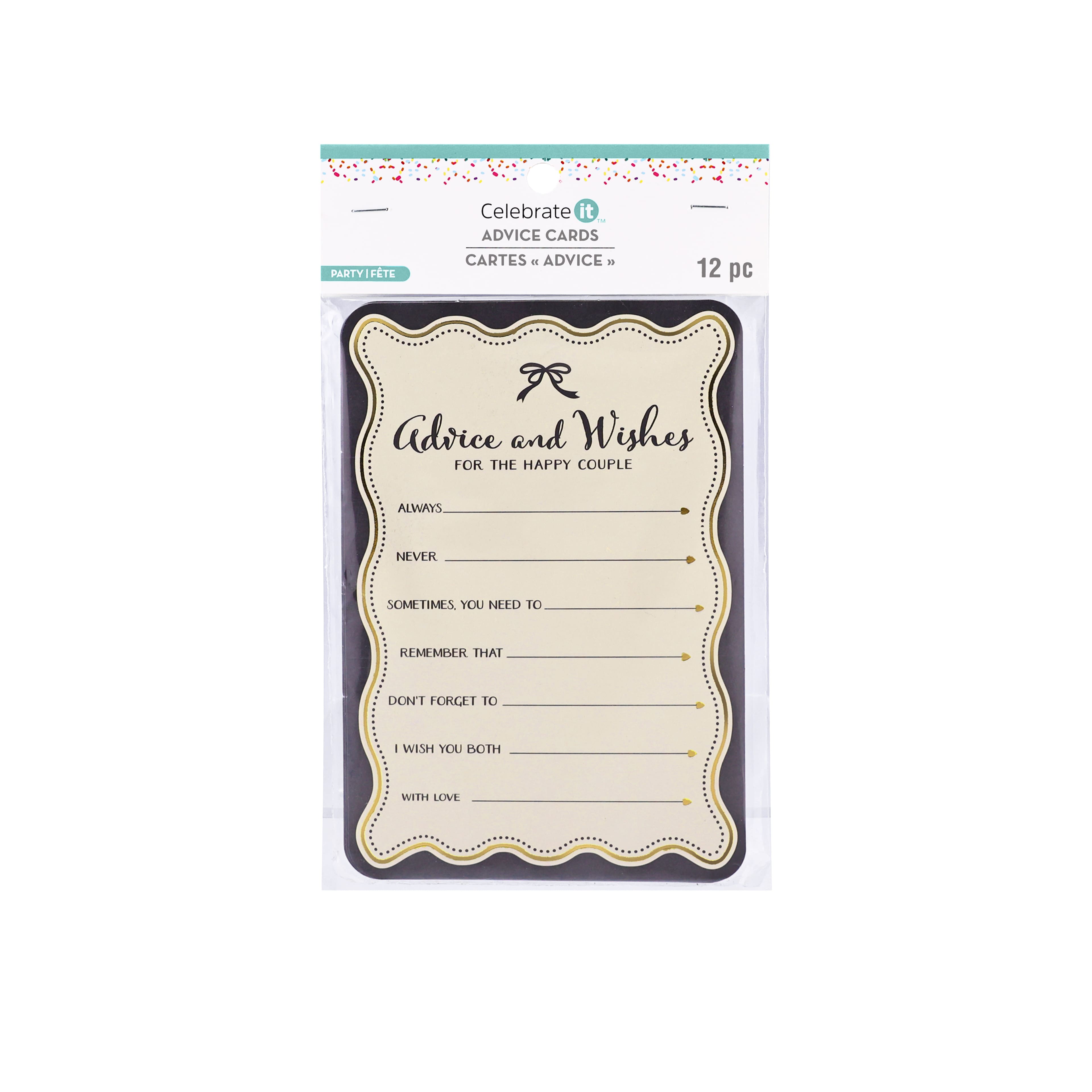Wedding Advice Cards, 12ct. by Celebrate It&#x2122;