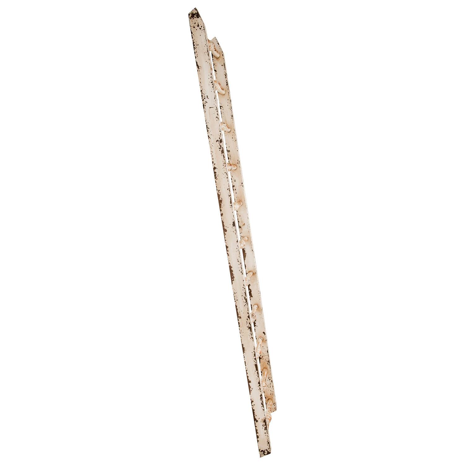 Hello Honey® 6ft. Distressed White Decorative Wood Ladder