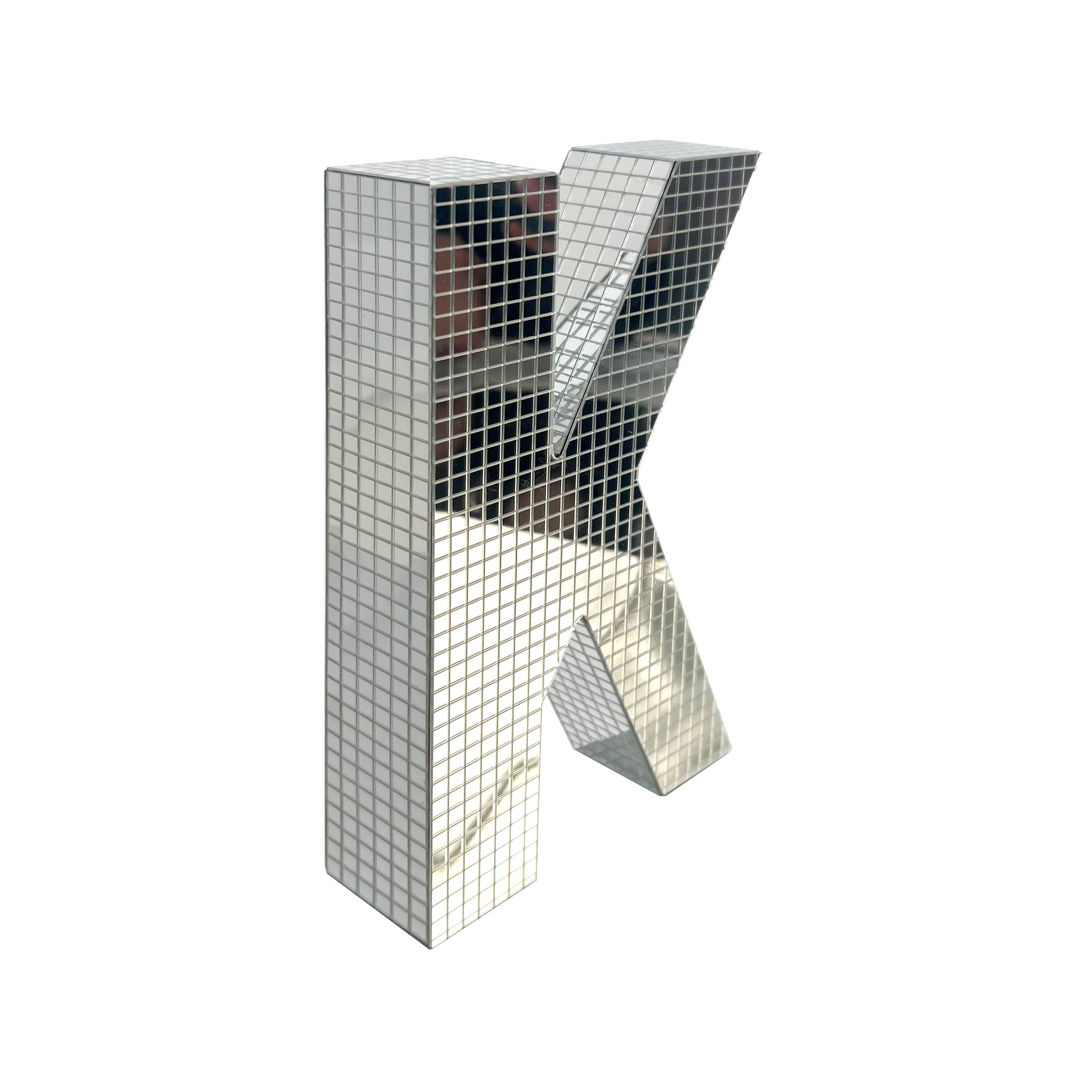 7.75&#x22; Silver Disco Monogram Letter by Ashland&#xAE;