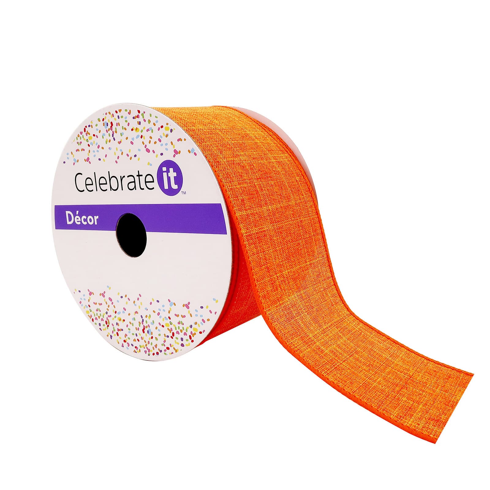 12 Pack: 2.5" x 25ft. Faux Linen Wired Ribbon by Celebrate It™ Décor