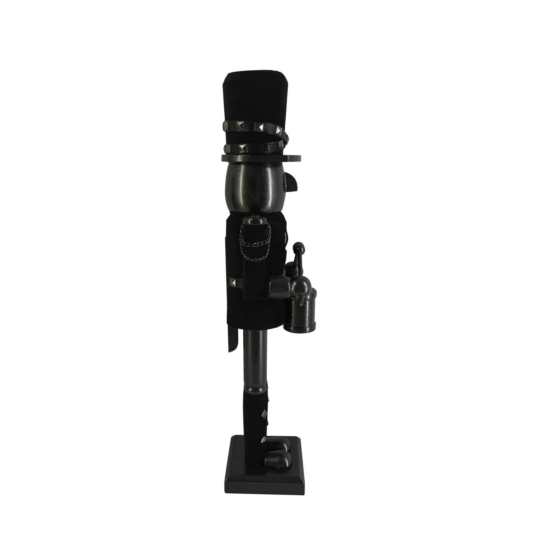 16&#x22; Black Wood Nutcracker with Drum by Ashland&#xAE;