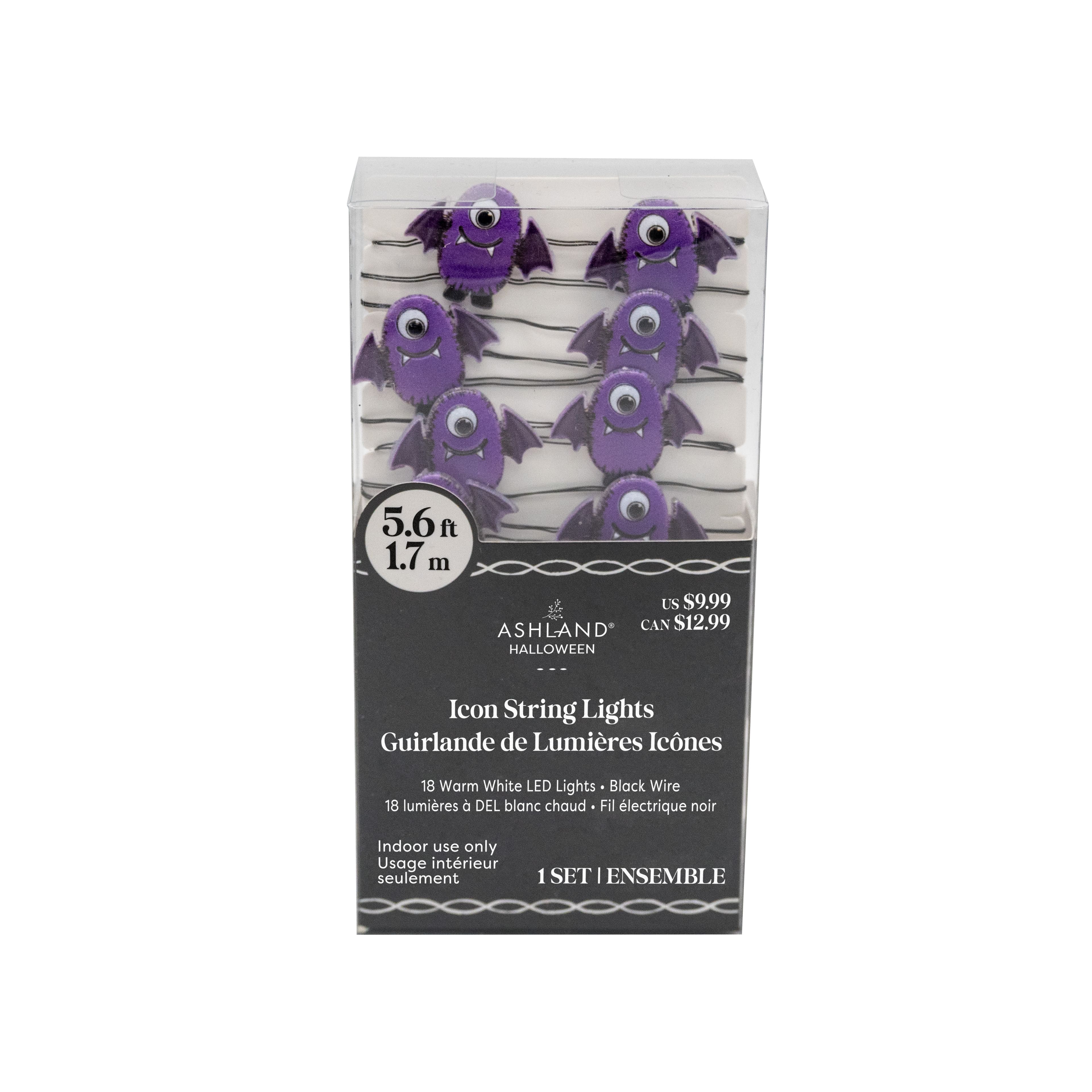 6ft. Purple Monster Icon String Lights by Ashland&#xAE;