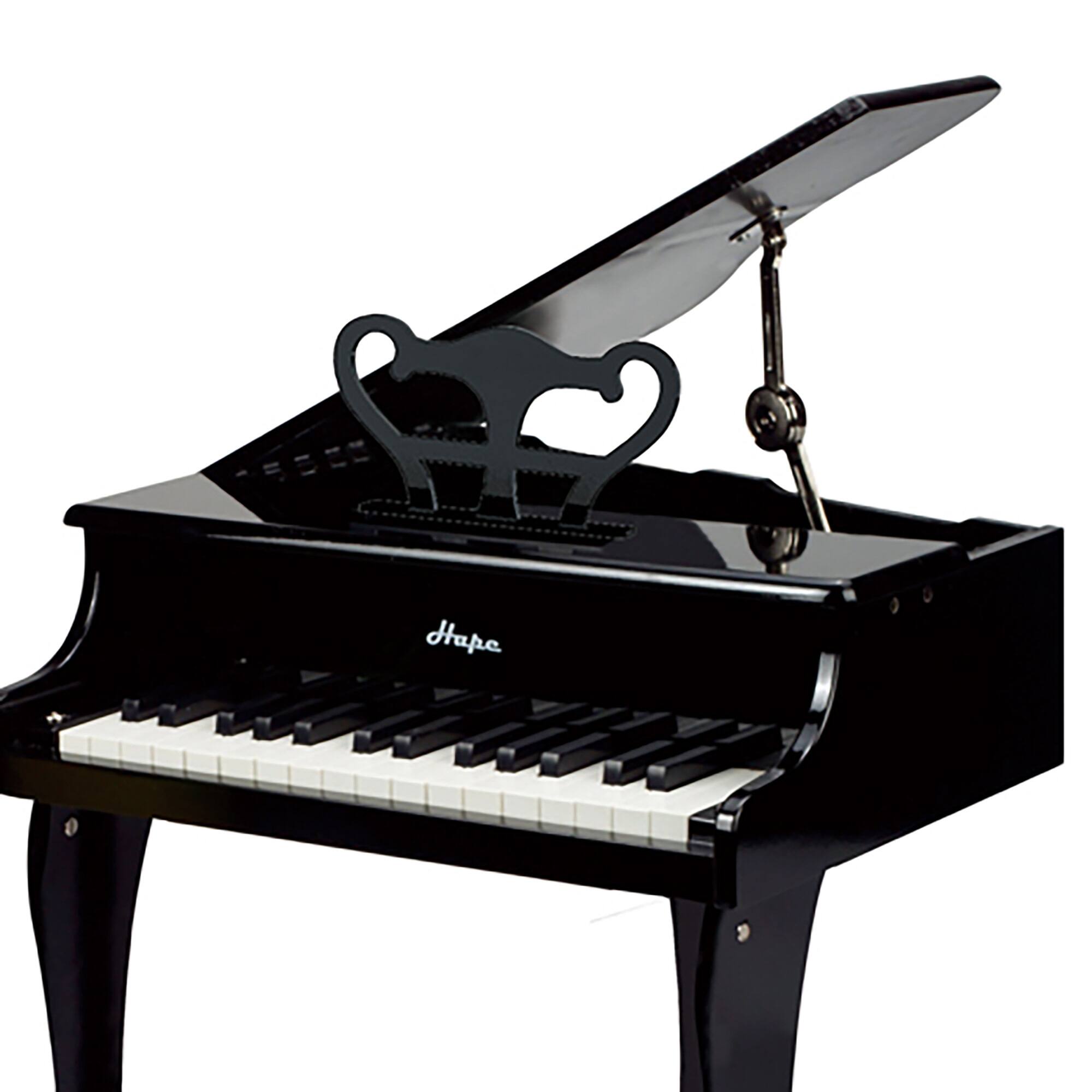 Hape Happy Grand Piano Black Wooden Musical Instrument