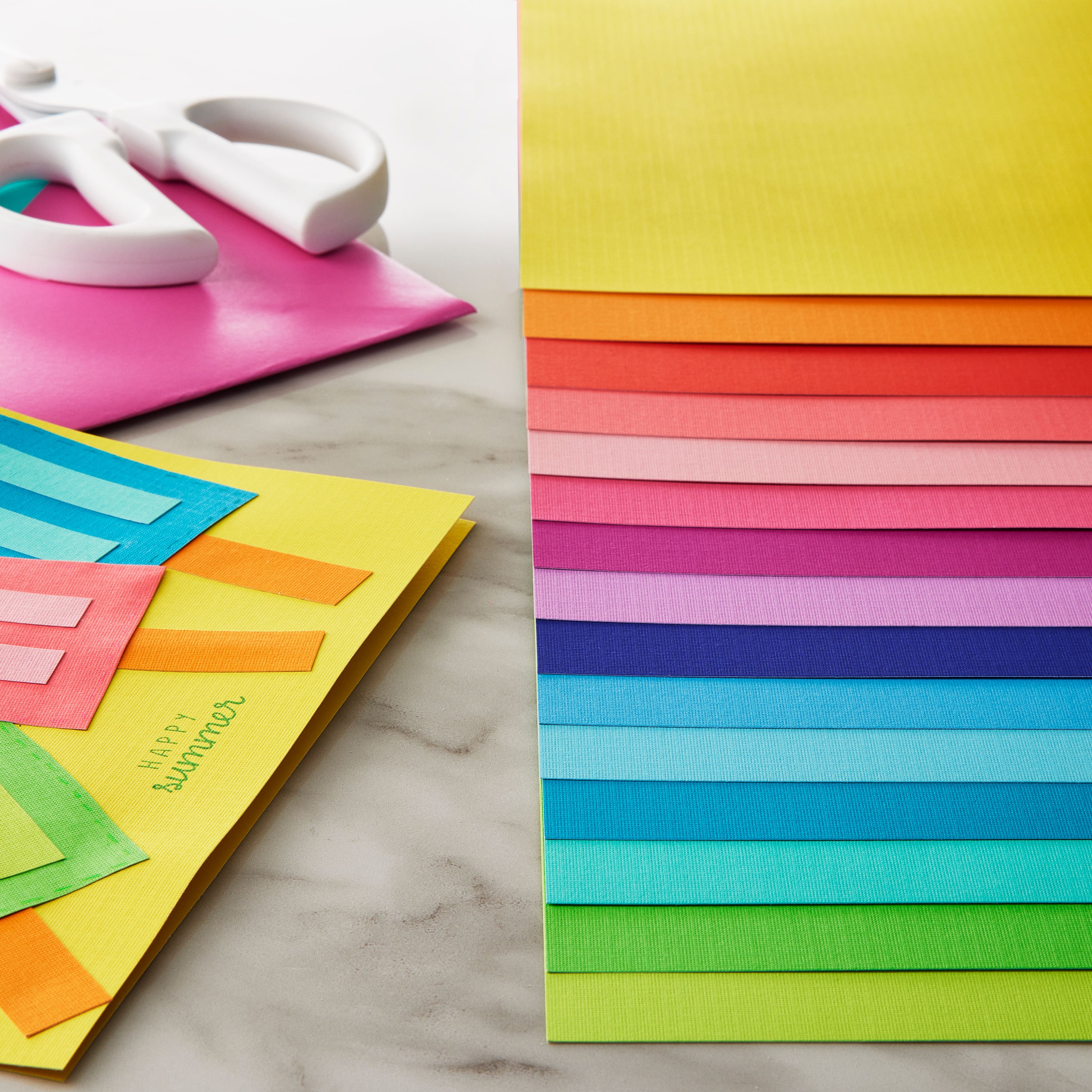 6 Packs: 58 ct. (348 total) Brights Cardstock Paper Pad, 12" x 12" by Recollections™