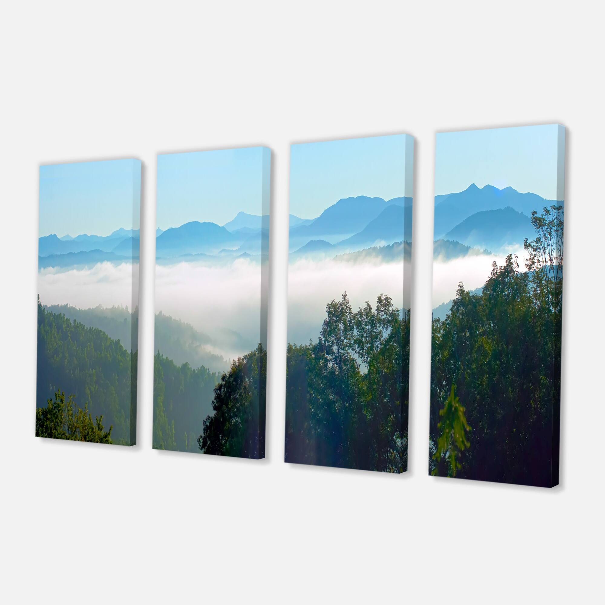 Designart - Morning in Blue Ridge Parkway - Landscape Canvas Art Print