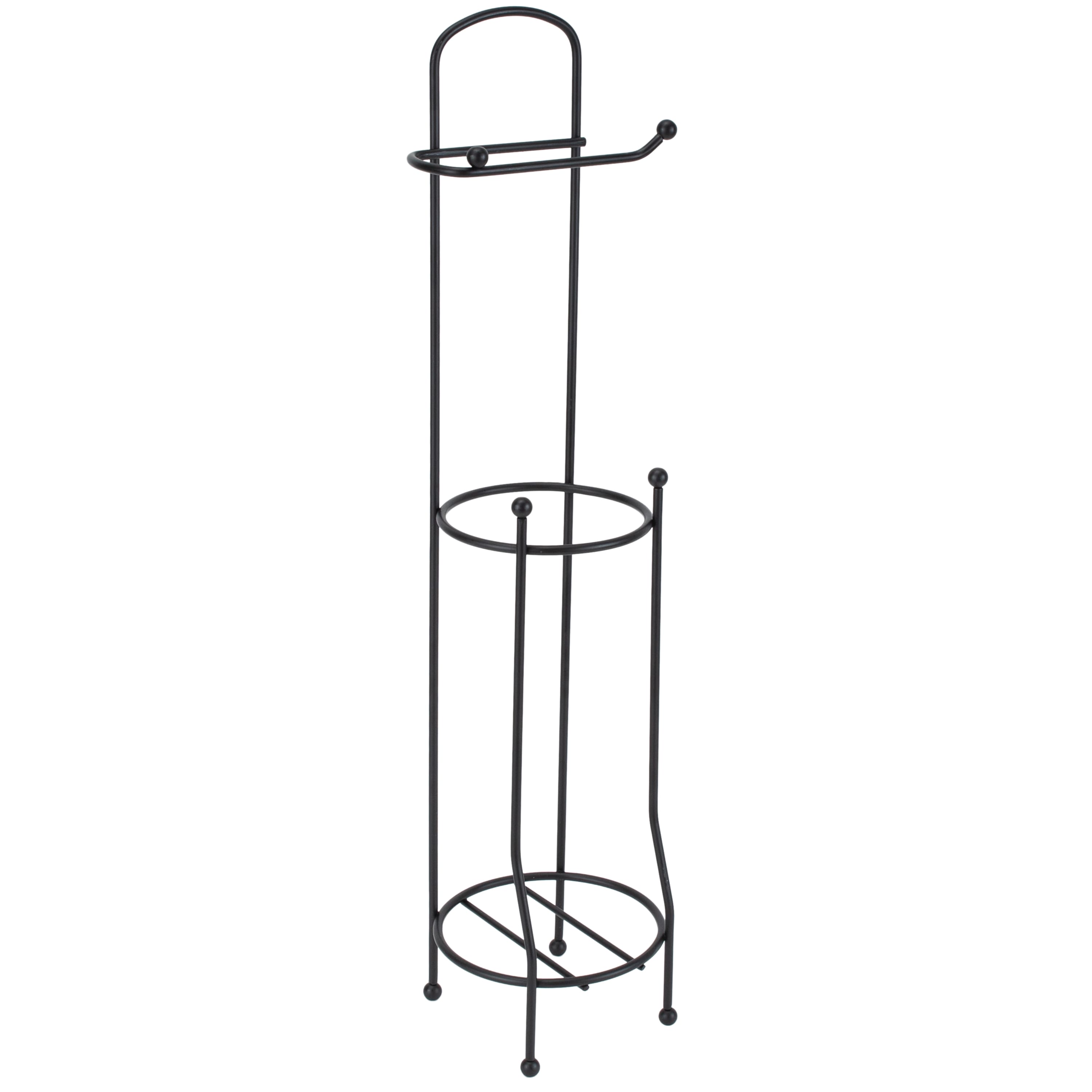 Bath Bliss Matte Black Toilet Paper Holder & Dispenser