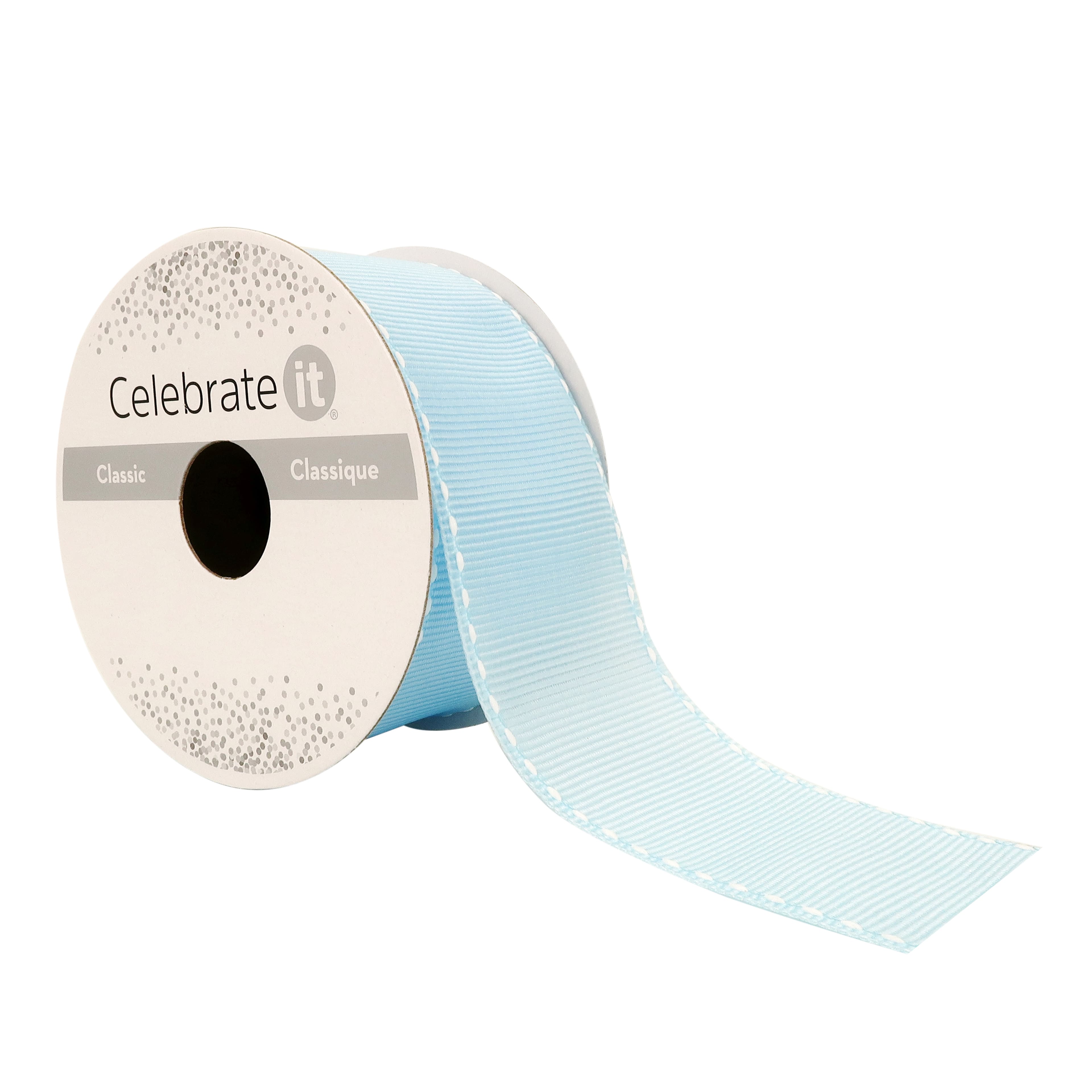 12 Pack: 1.5" x 3yd. Grosgrain Stitched Edge Ribbon by Celebrate It®