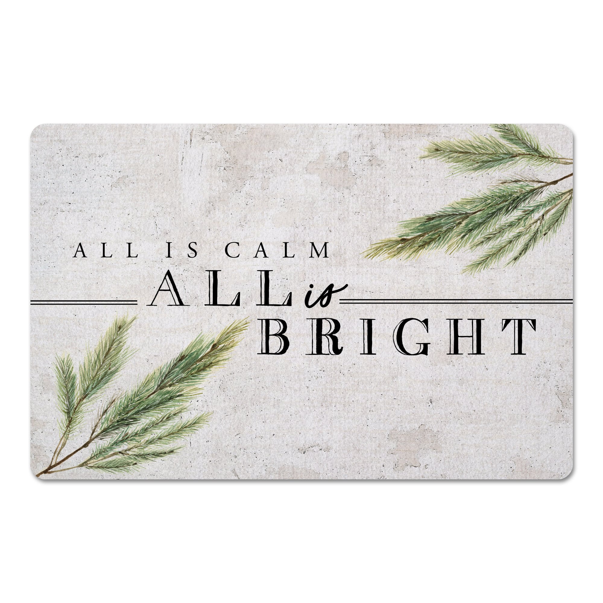 All Is Bright 27x18 Floor Mat