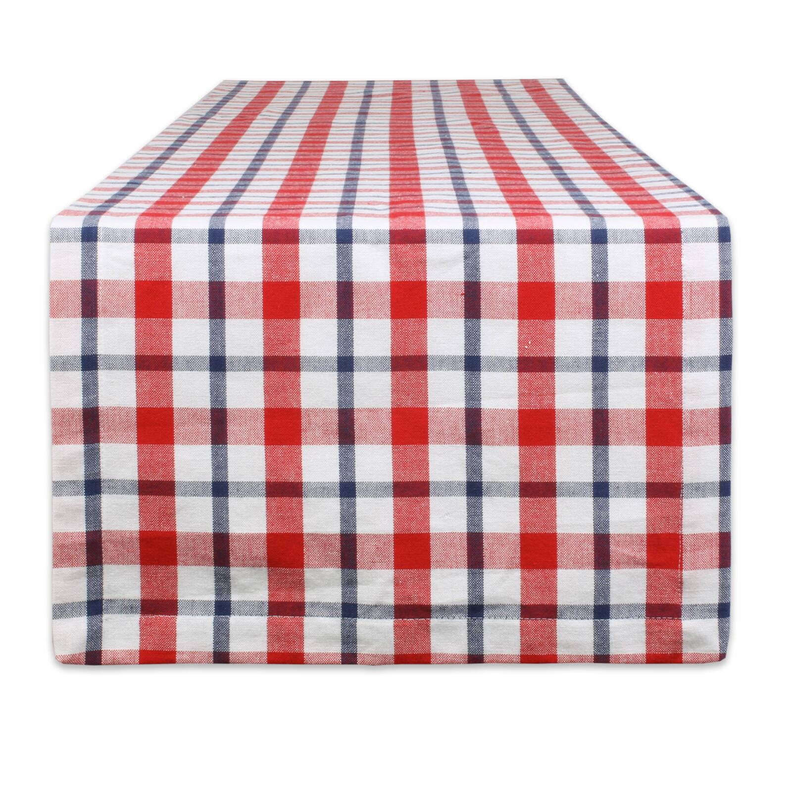 DII&#xAE; 72&#x22; American Plaid Table Runner