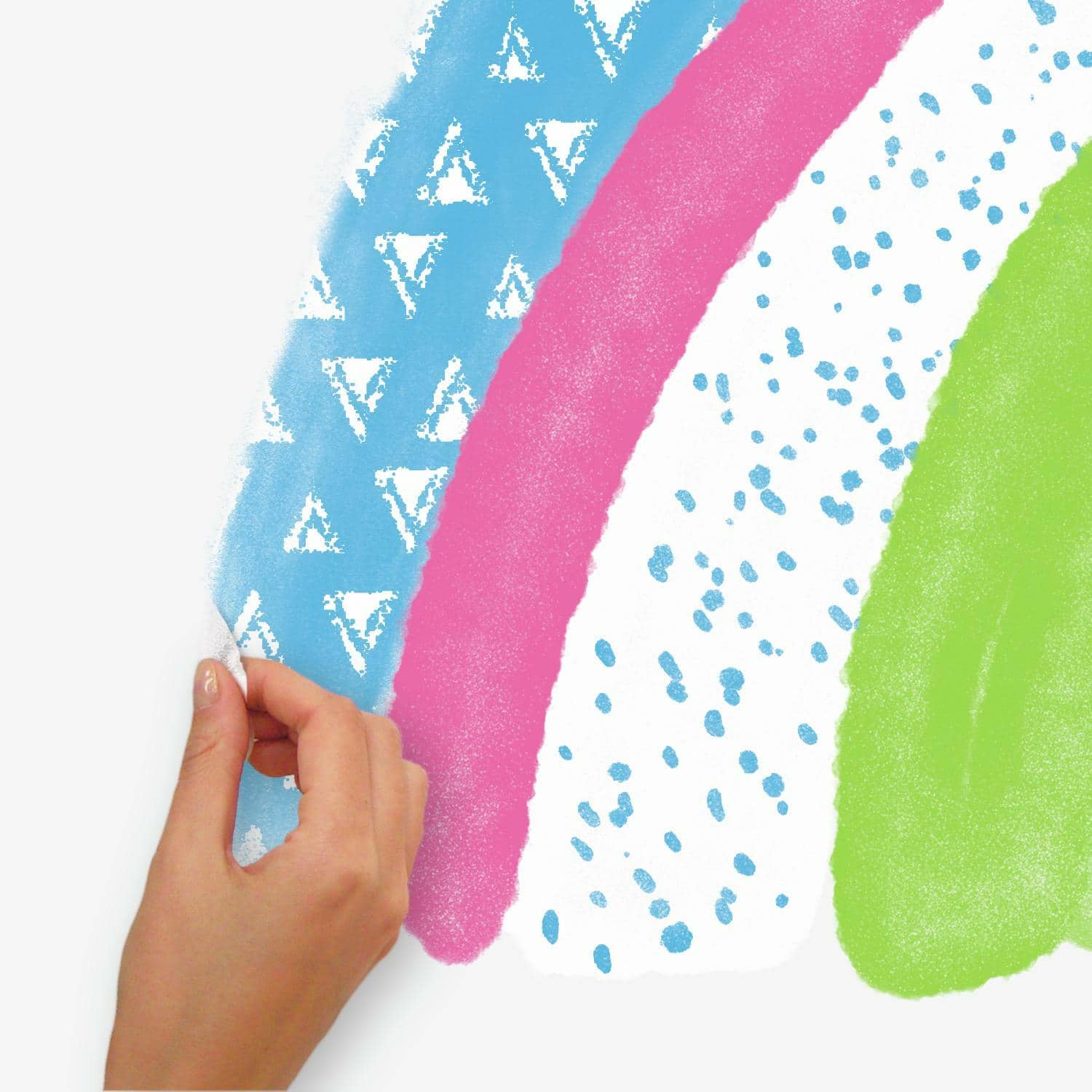 RoomMates Pattern Rainbow Peel &#x26; Stick Giant Wall Decals