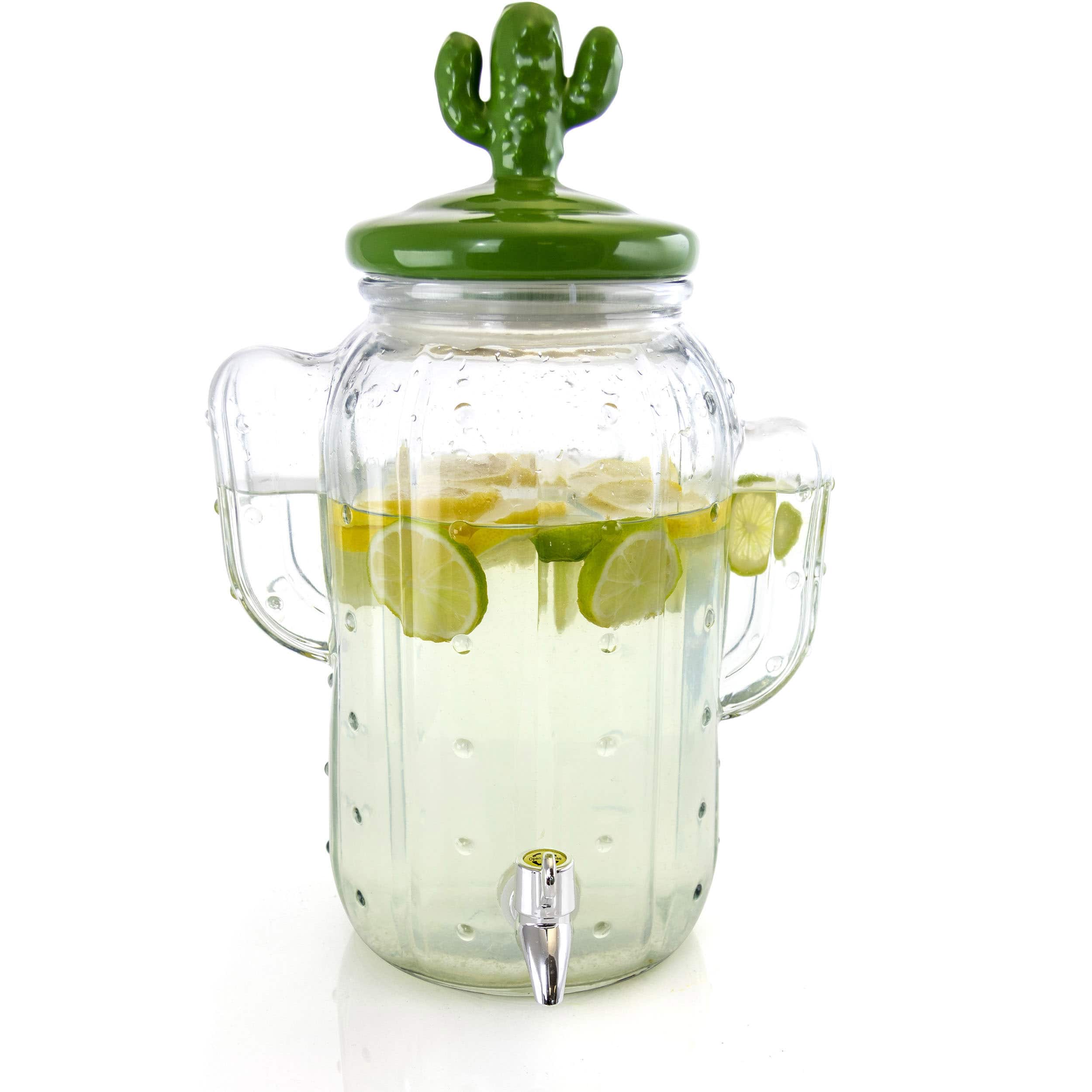 Gibson Home® 1.3gal. Cactus Cooler Glass Drink Dispenser